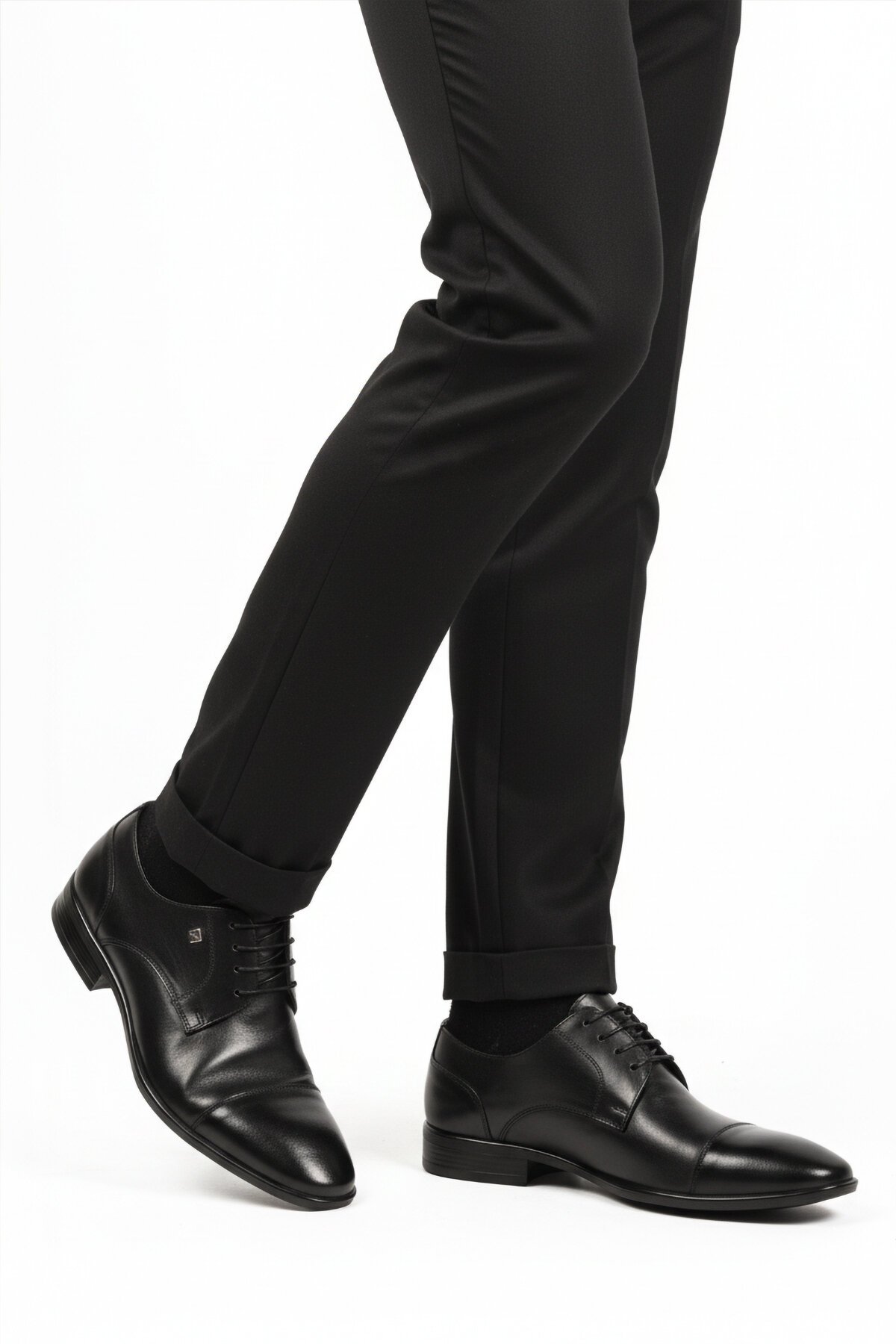 Siyah Hakiki Deri Erkek Klasik Ayakkabı 2807 M