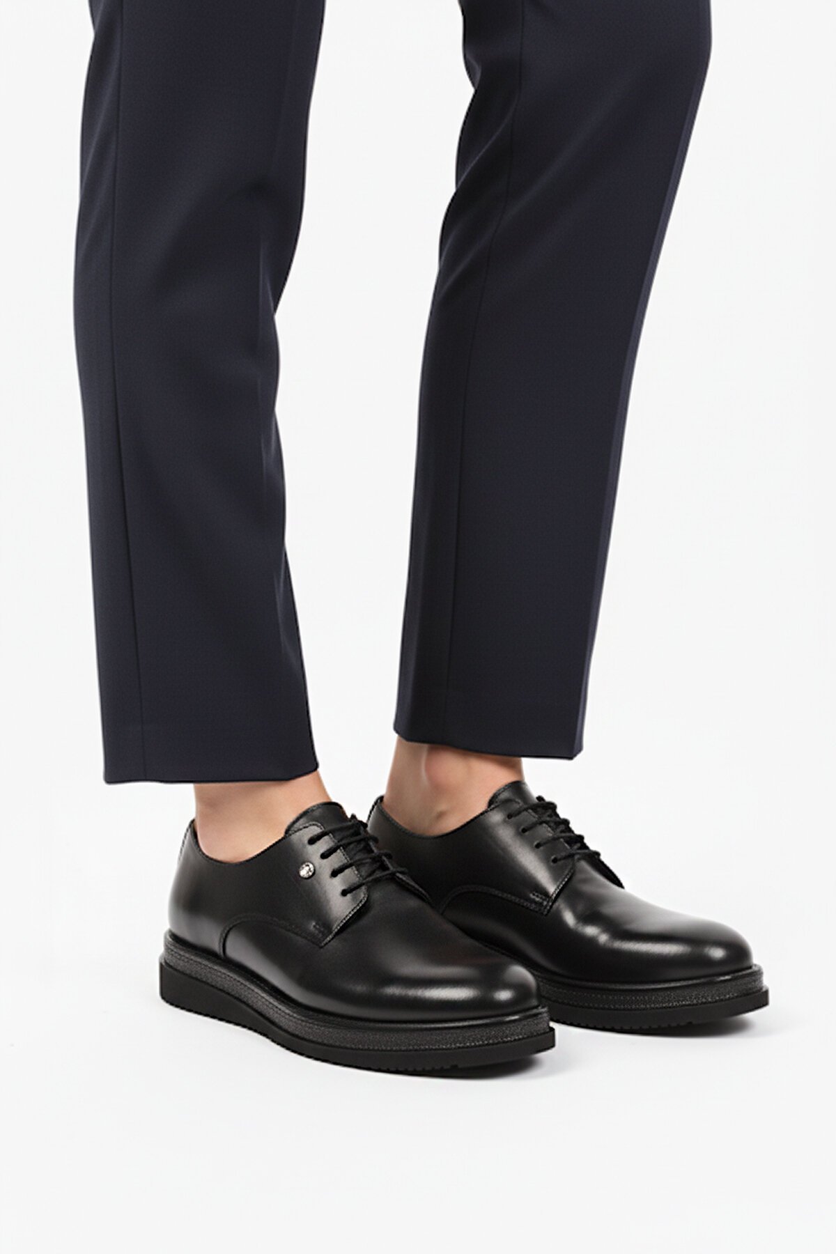 Siyah Hakiki Deri Erkek Klasik Ayakkabı 361004 M