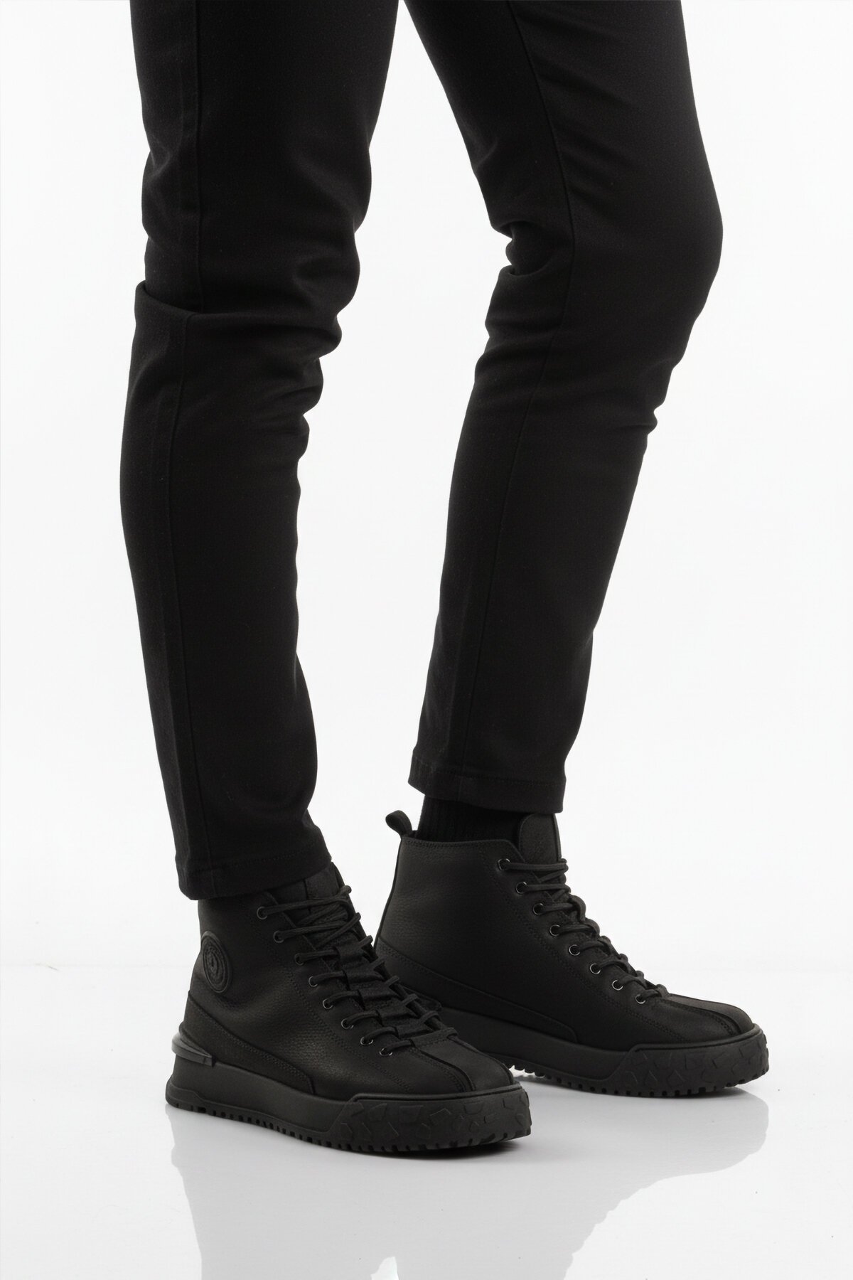 Siyah Nubuk Hakiki Deri Erkek Bot 260014 M