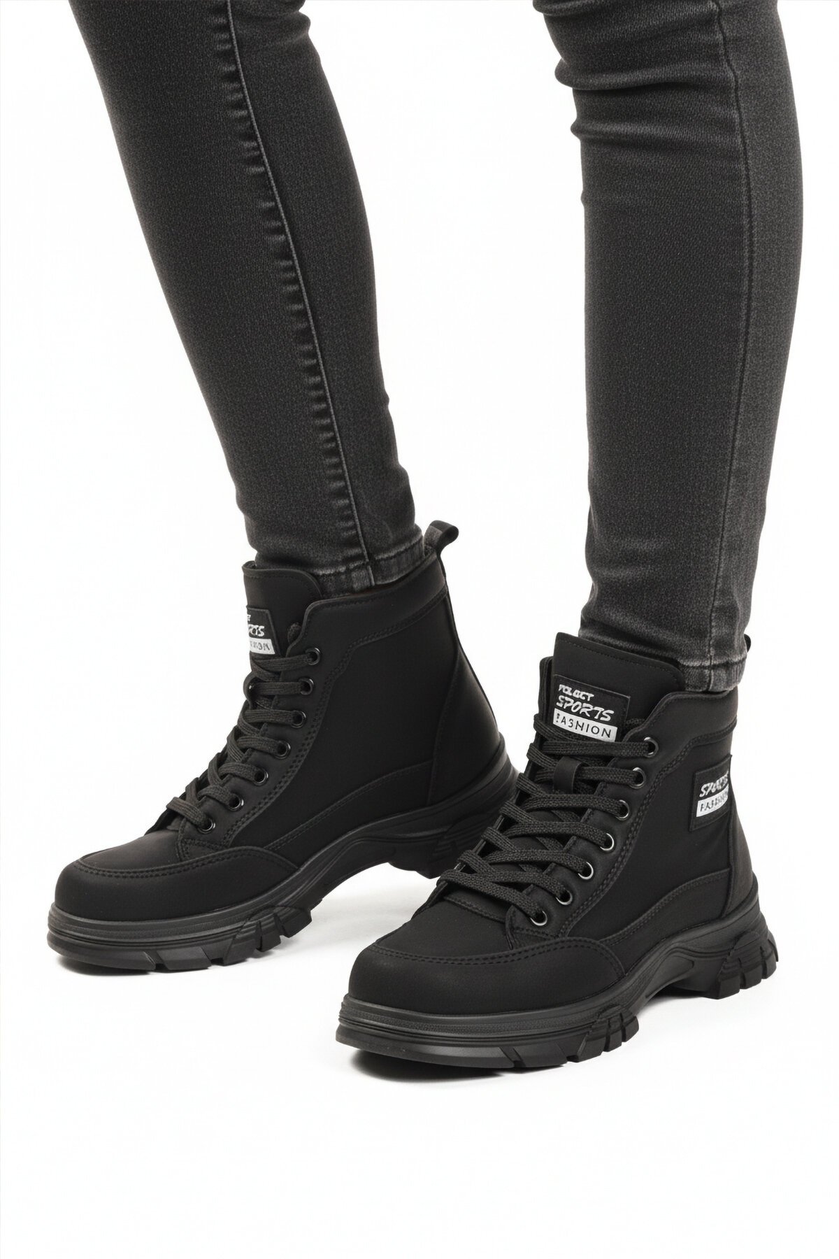 Siyah Nubuk İçi Polarlı Kadın Bot Fashion 24090 Z