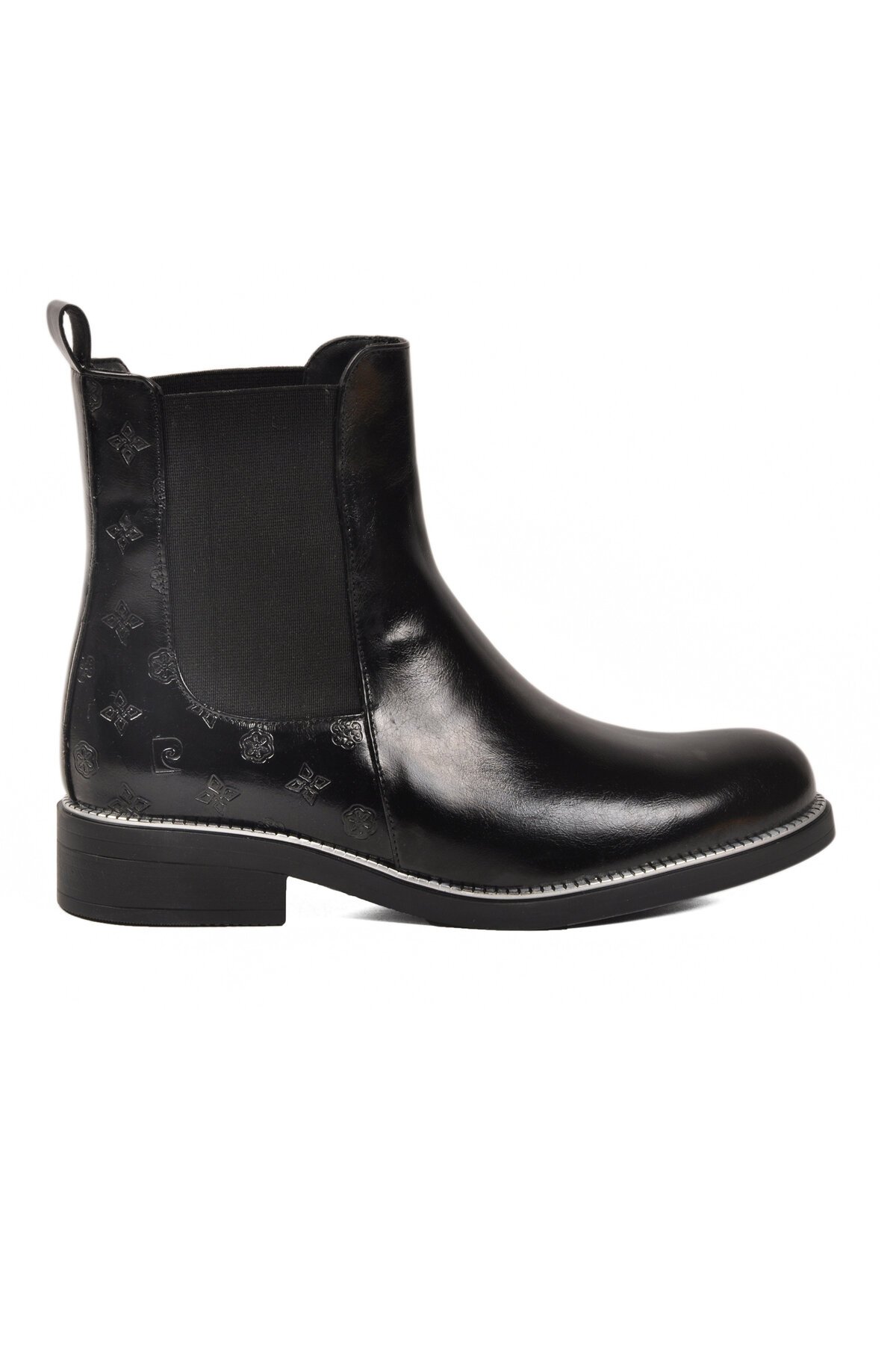 Siyah Parlak İçi Kürklü Kadın Bot PC-55086 Z