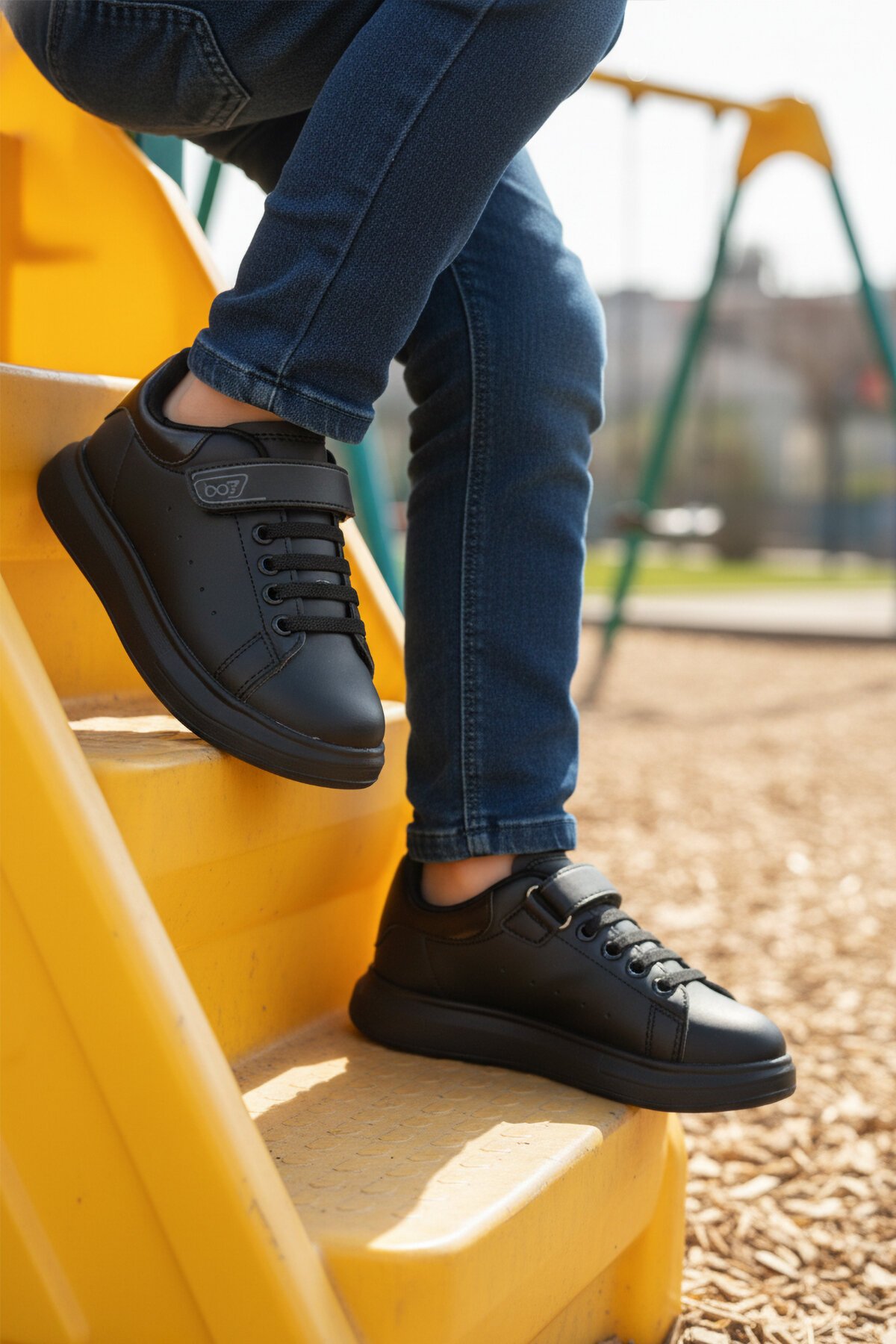 Siyah Cırtlı Çocuk Günlük Ayakkabı 150 F