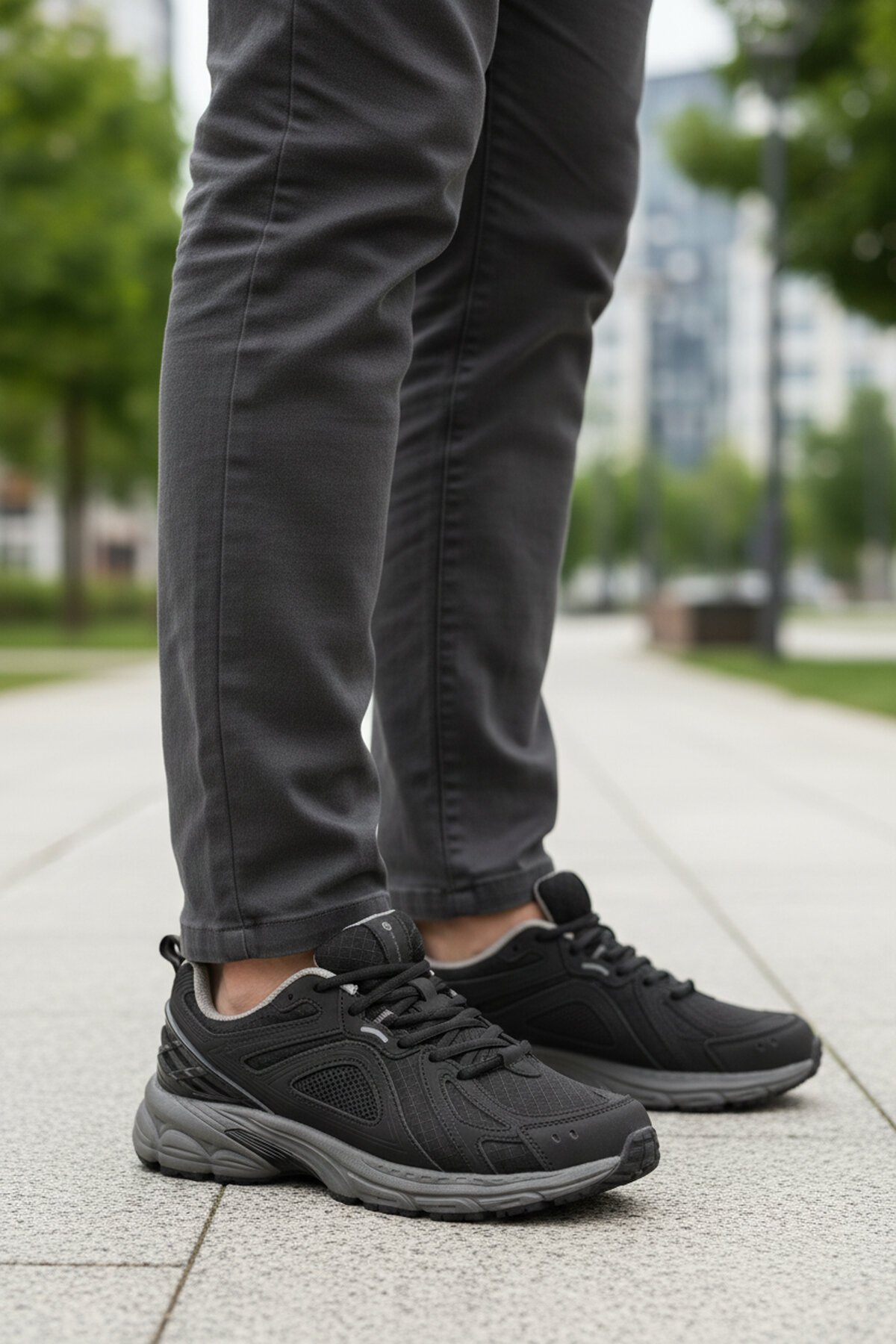 Siyah Fileli Erkek Spor Ayakkabı Hamlet-W 101 25732 M