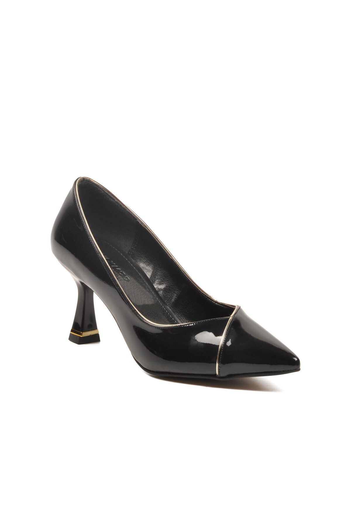 Siyah Rugan Hafif Kadın Abiye Ayakkabı 357164 Z