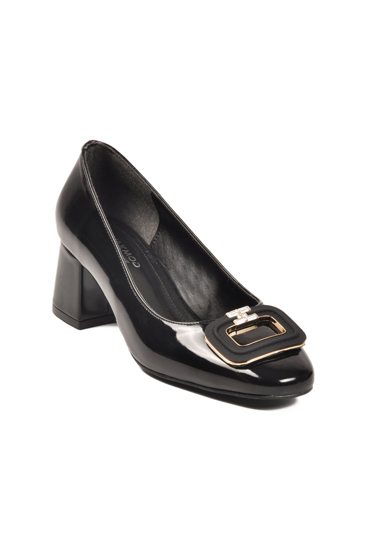 Siyah Rugan Kadın Topuklu Ayakkabı 695040 Z