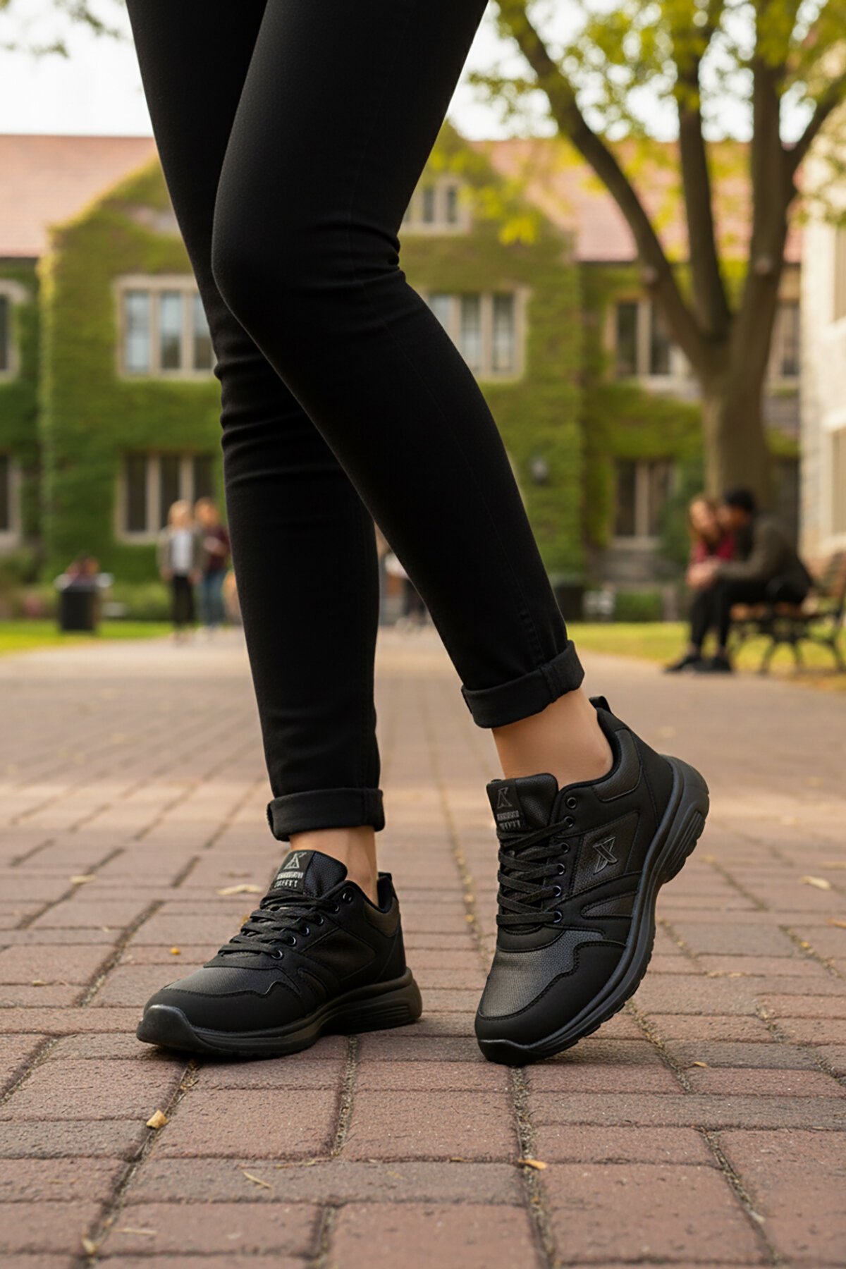 Siyah Esnek Hafif Unisex Spor Ayakkabı Xstep 020-Cilt G