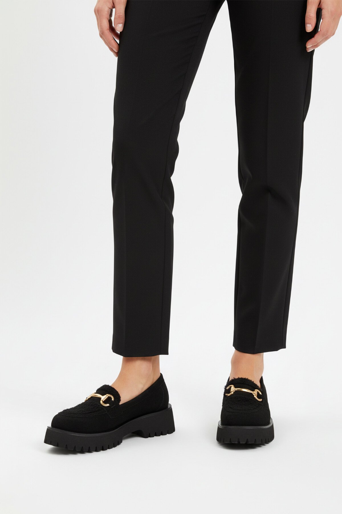 Siyah Süet Kadın Günlük Ayakkabı 572461 Z