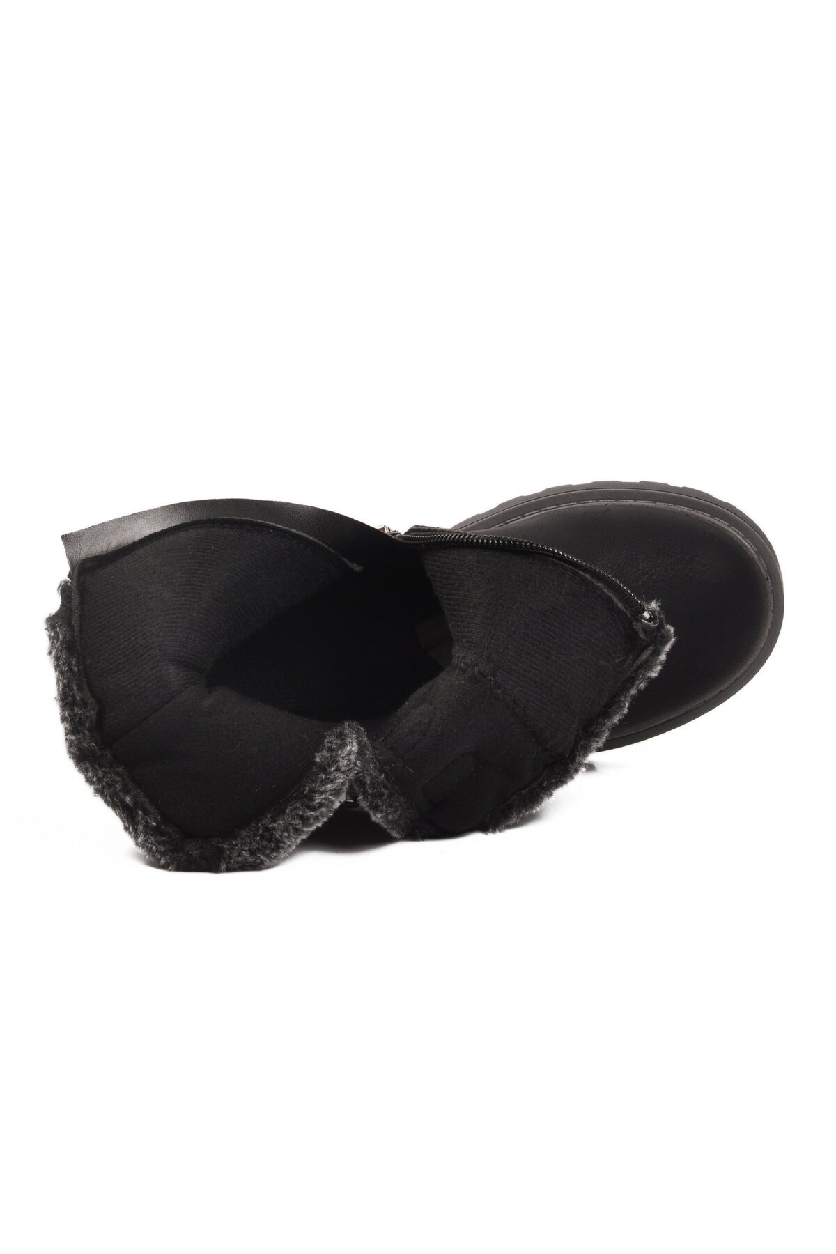 Siyah Polarlı Çocuk Bot Buckle F