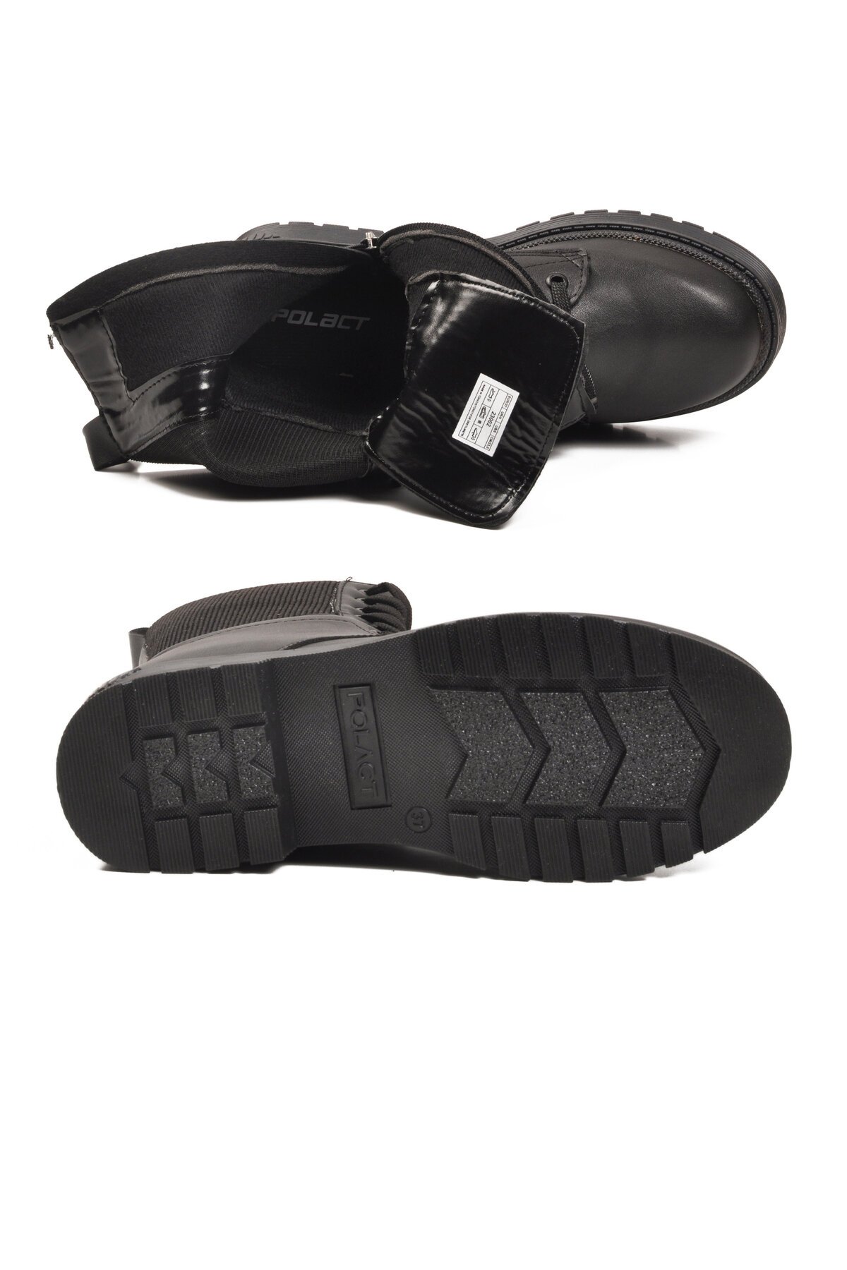 Siyah İçi Polarlı Kadın Bot 23002 Z