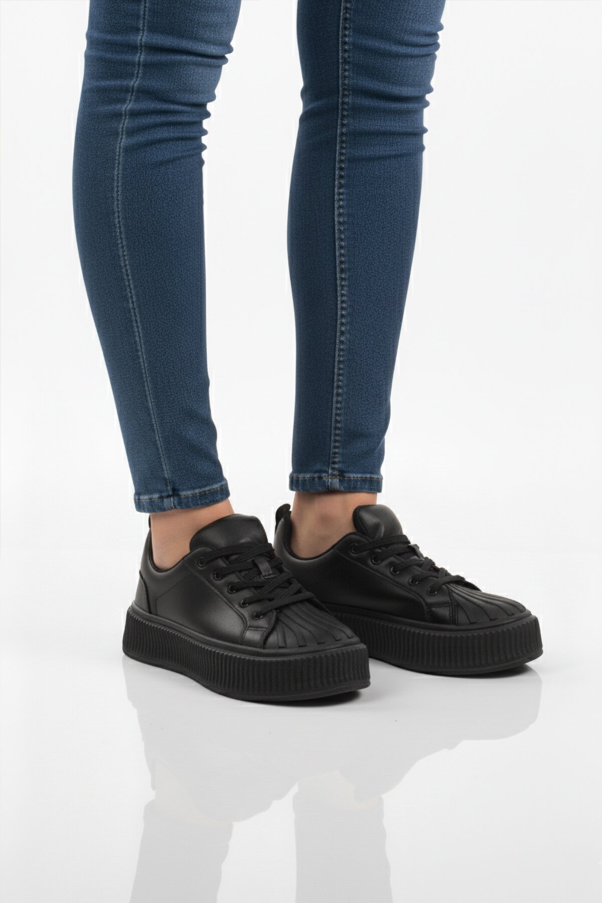 Siyah Kadın Spor Ayakkabı Grov 410 G