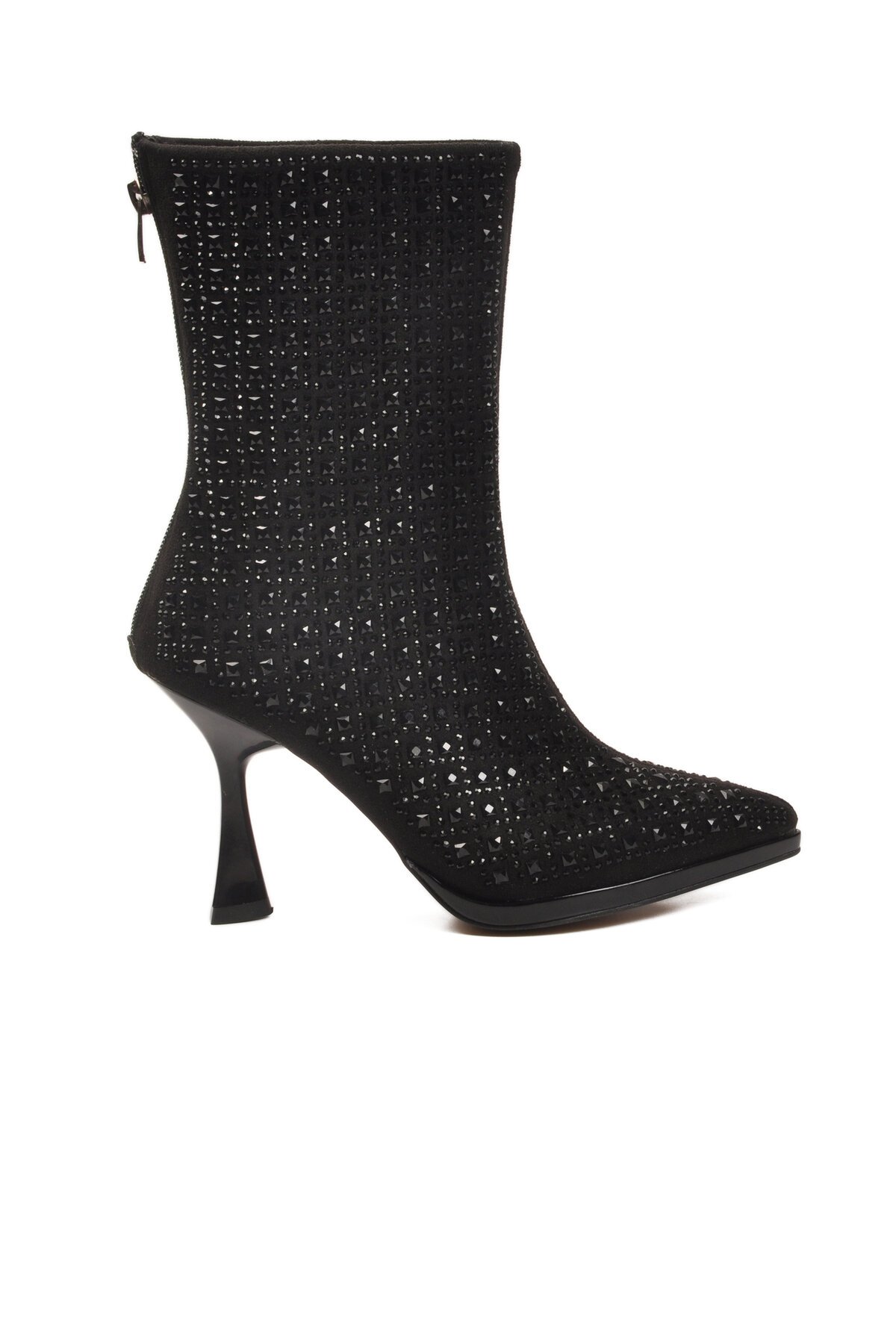 Siyah Yüksek Topuklu Kadın Çizme 671131 Z