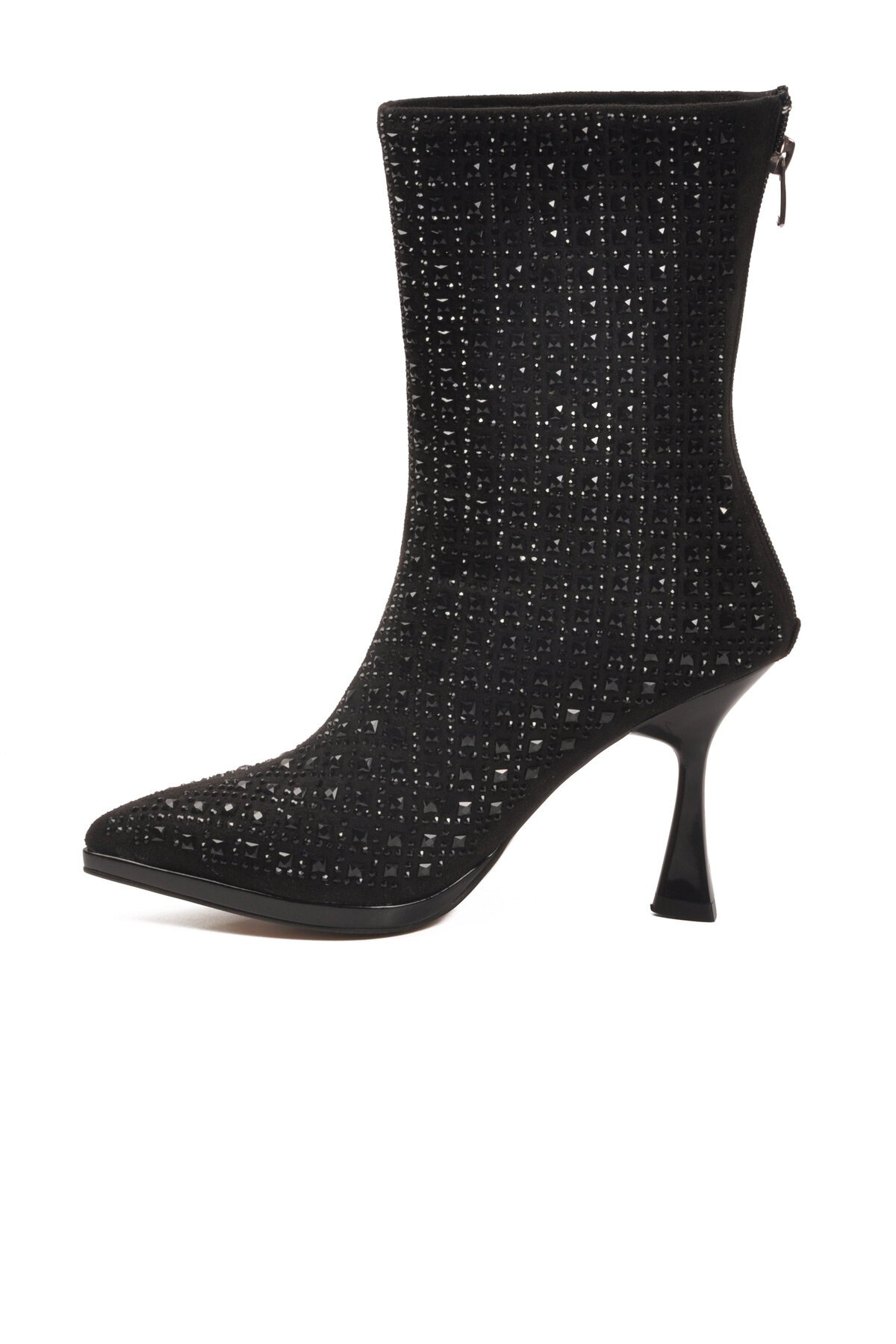 Siyah Yüksek Topuklu Kadın Çizme 671131 Z