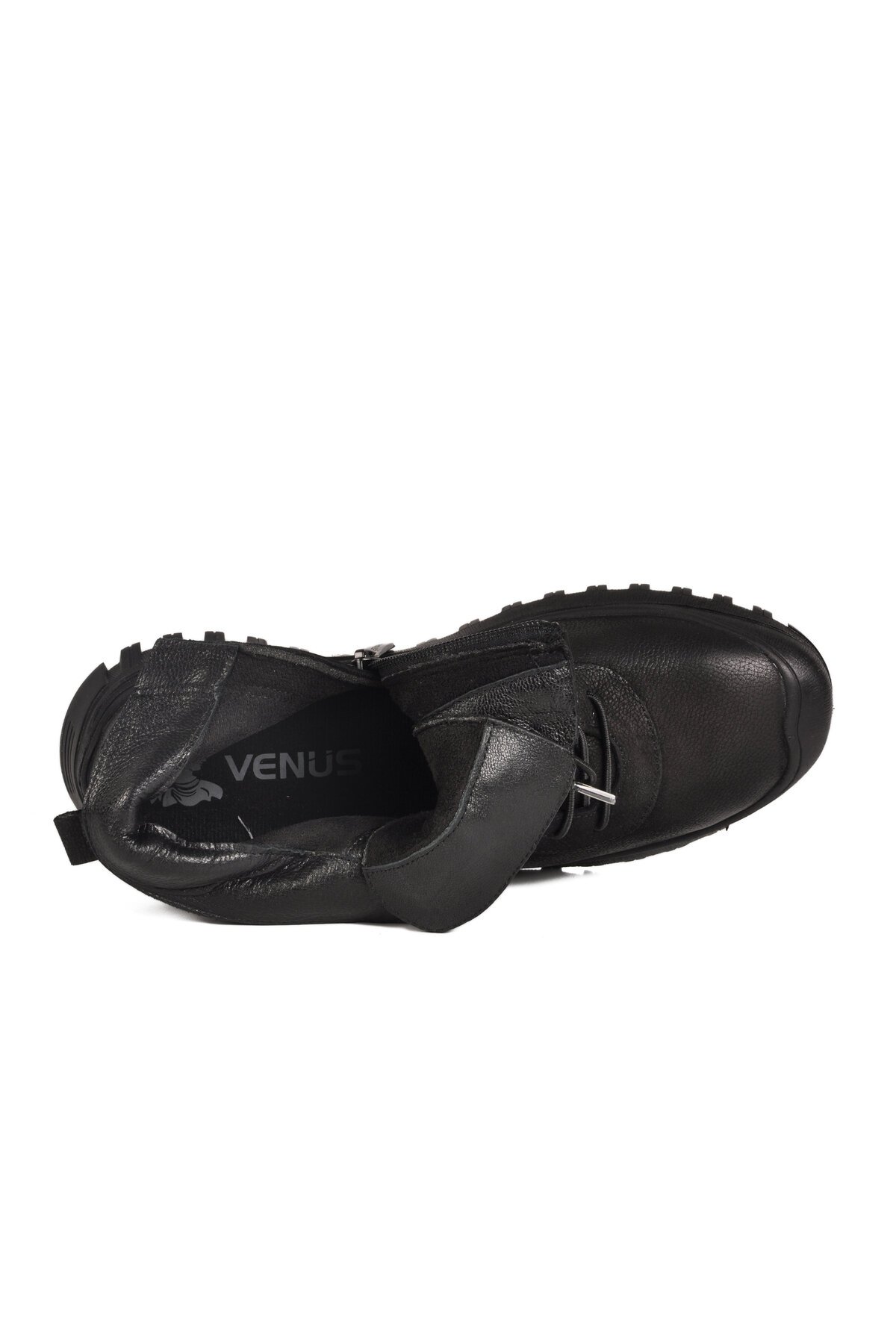 Siyah-Vizon Nubuk Hakiki Deri Kadın Bot 2413554K Z