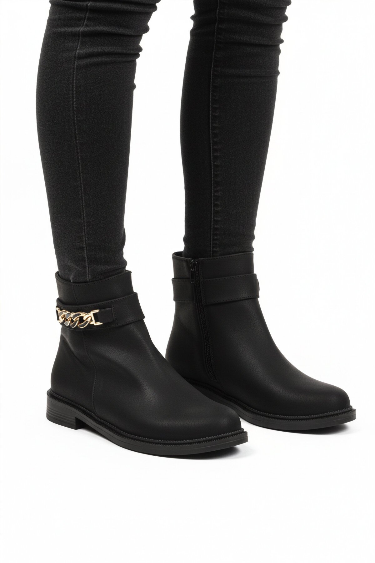 Siyah Zümrüt İçi Polarlı Kadın Bot 636182 Z