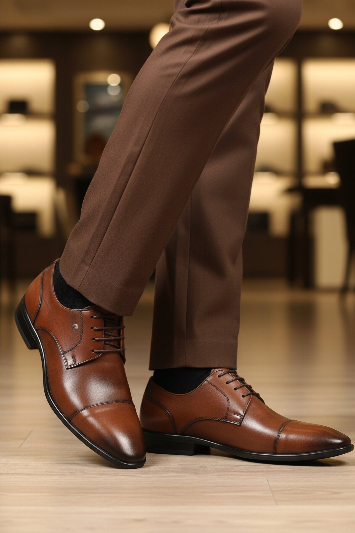 Taba Hakiki Deri Erkek Klasik Ayakkabı 2807 M