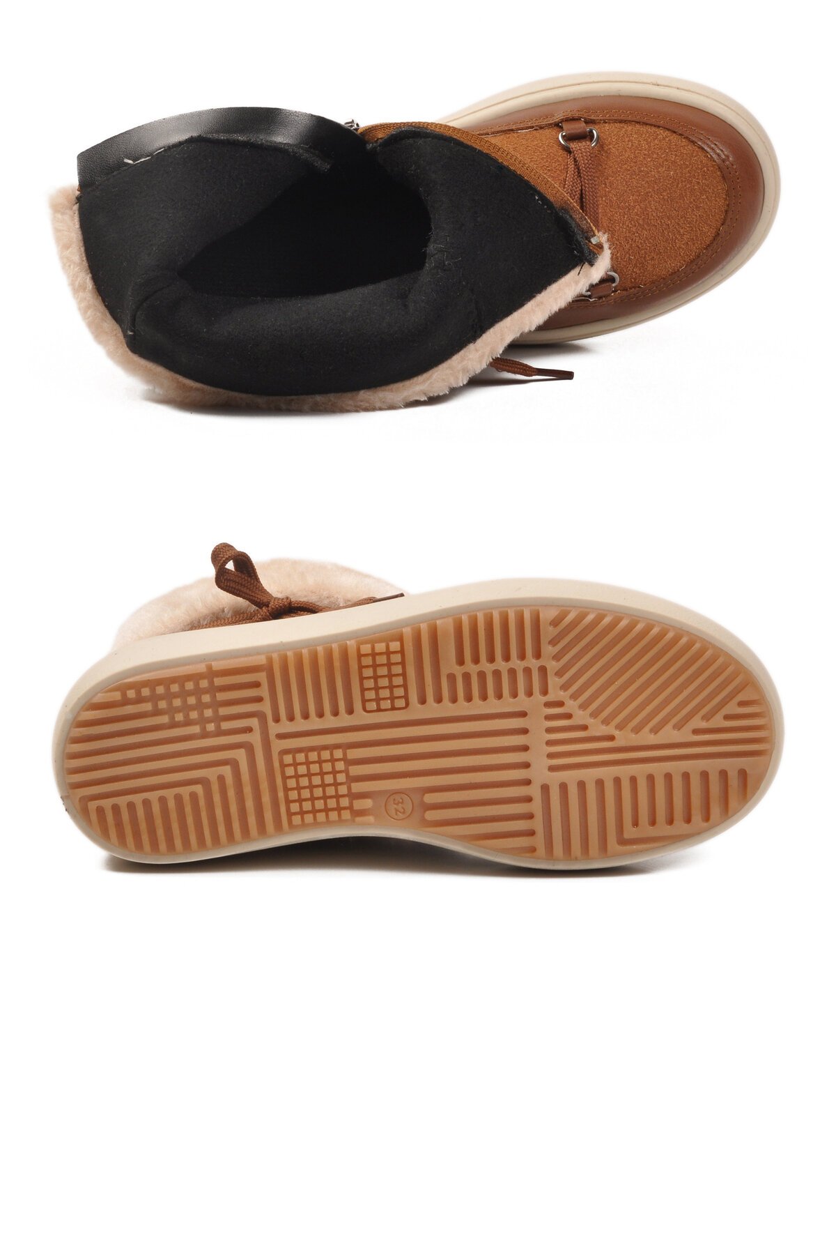 Taba Fermuarlı İçi Polarlı Çocuk Bot Selis F