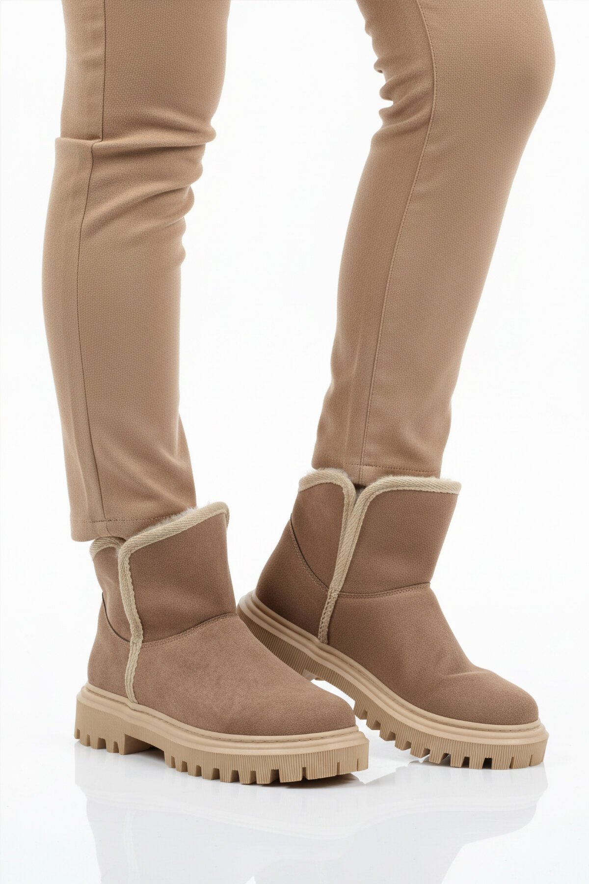 Vizon Süet İçi Polarlı Kadın Bot 548038 Z