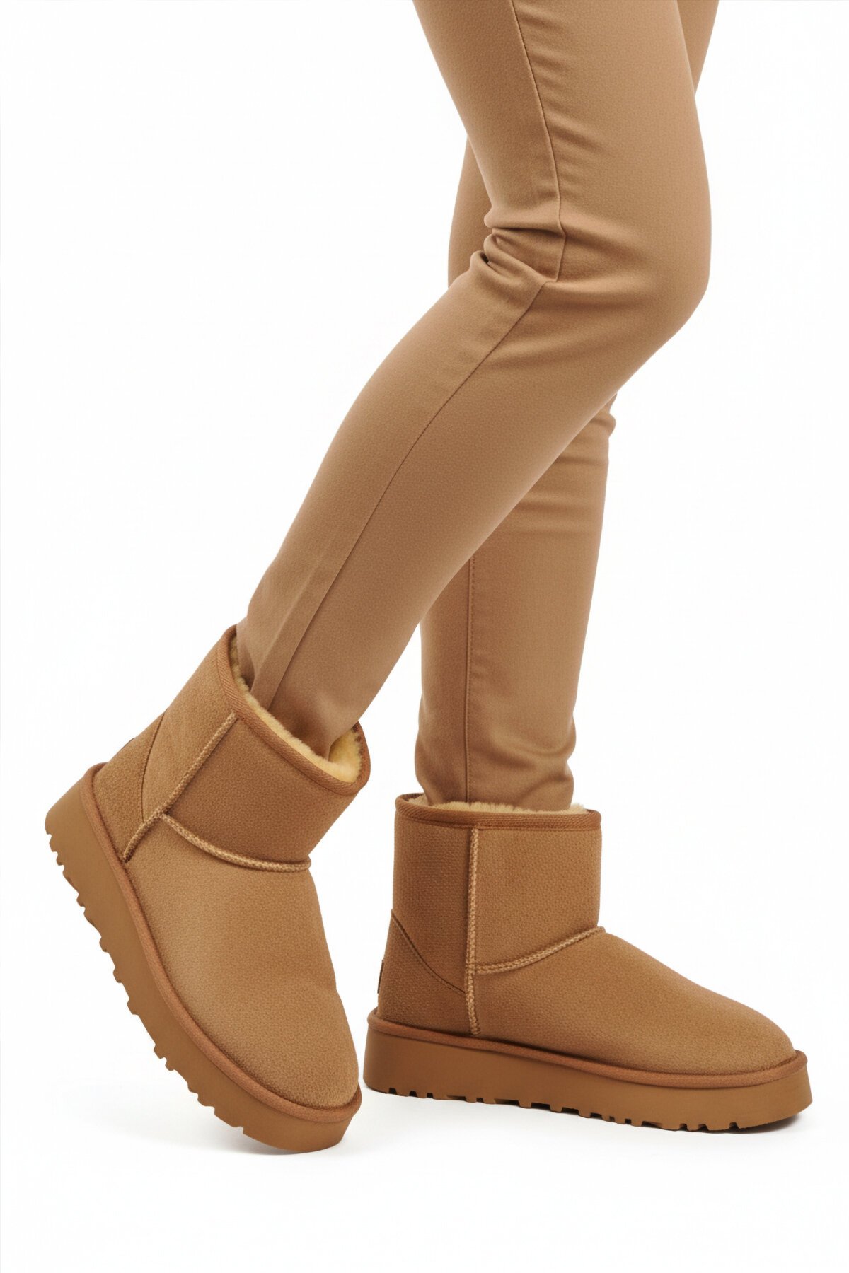 Vizon Süet İçi Kürklü Kadın Bot 696081 Z