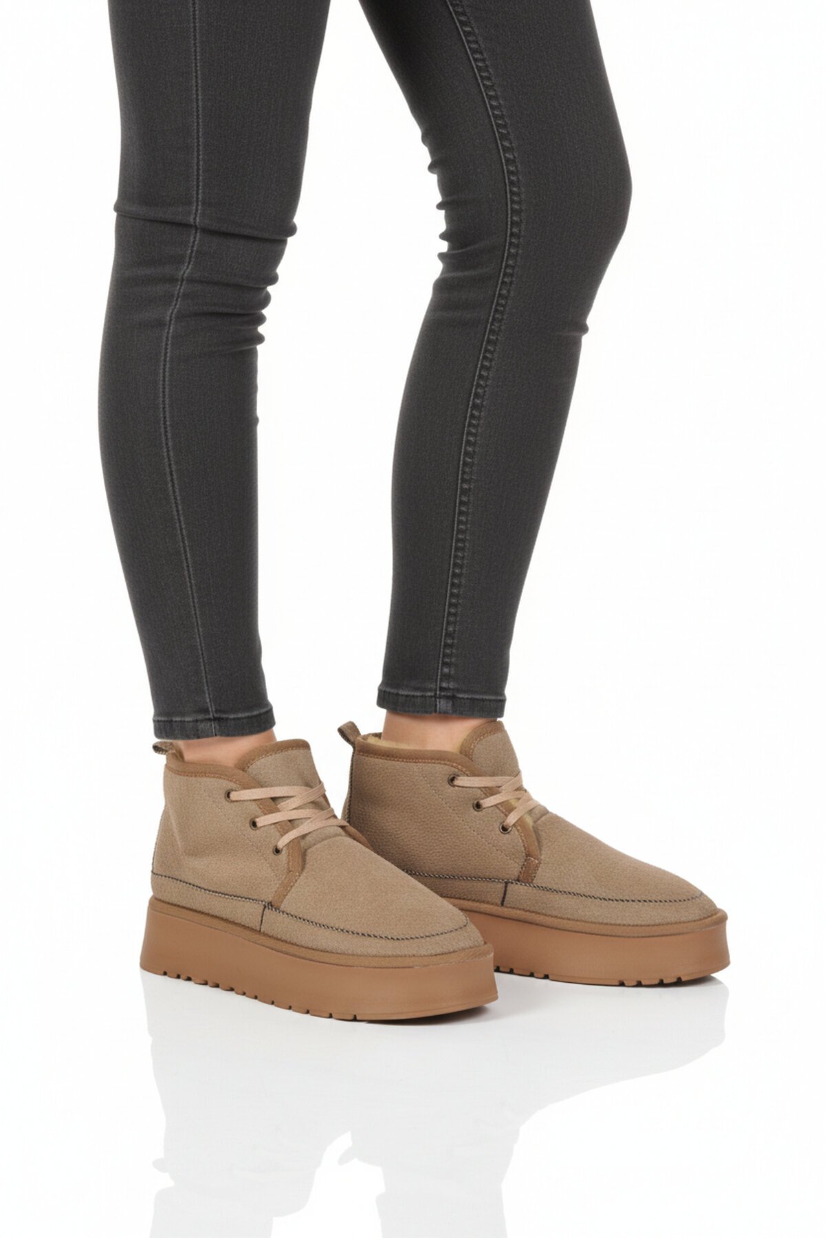 Vizon İçi Kürklü Kadın Bot U-15 Z