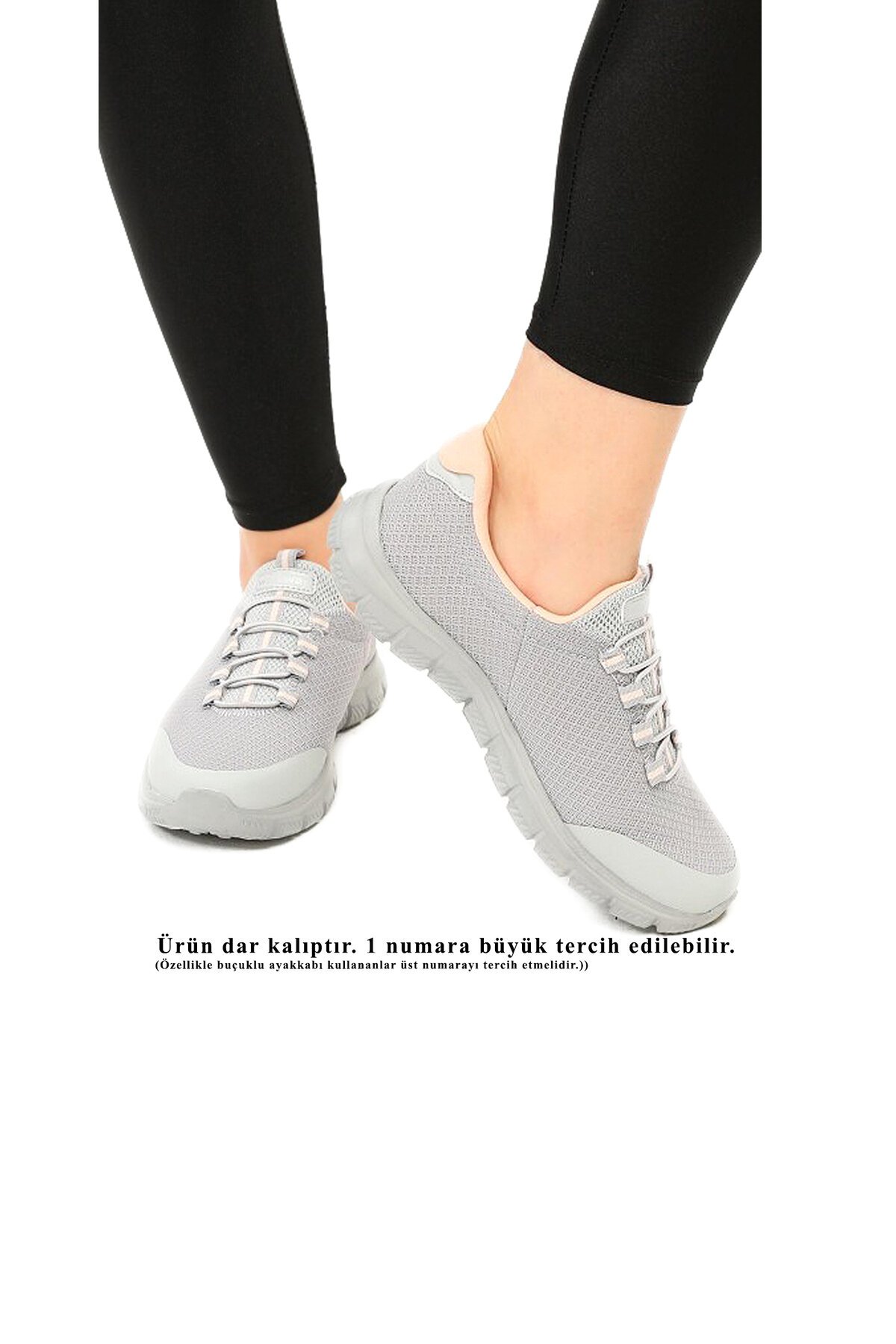 Buz-Pembe  Cırtlı Hafif Esnek  Kadın Spor Ayakkabı