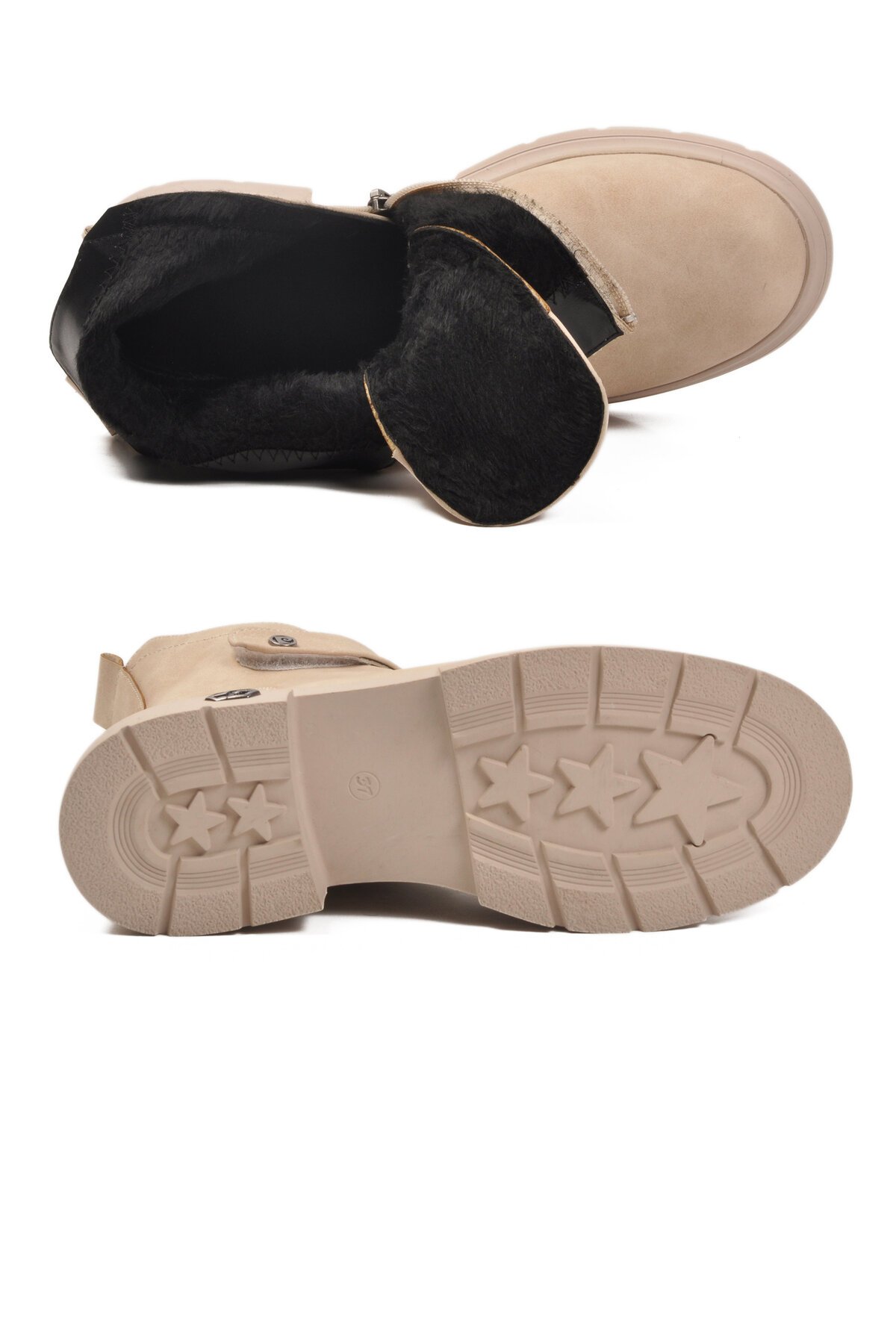 Bej Nubuk Kadın Bot PC-55336 Z