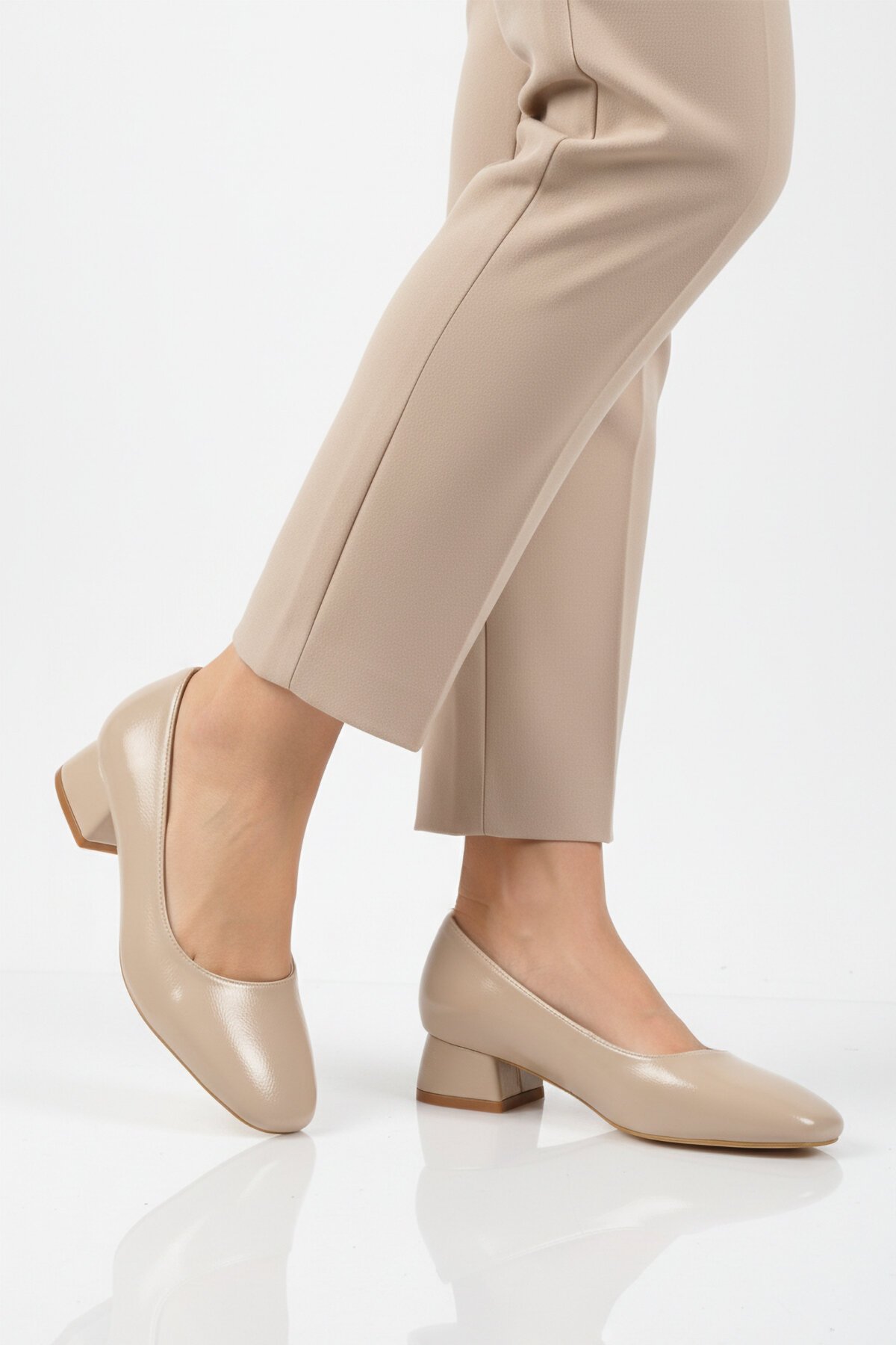 Bej Kadın Abiye Ayakkabı 593055 Z