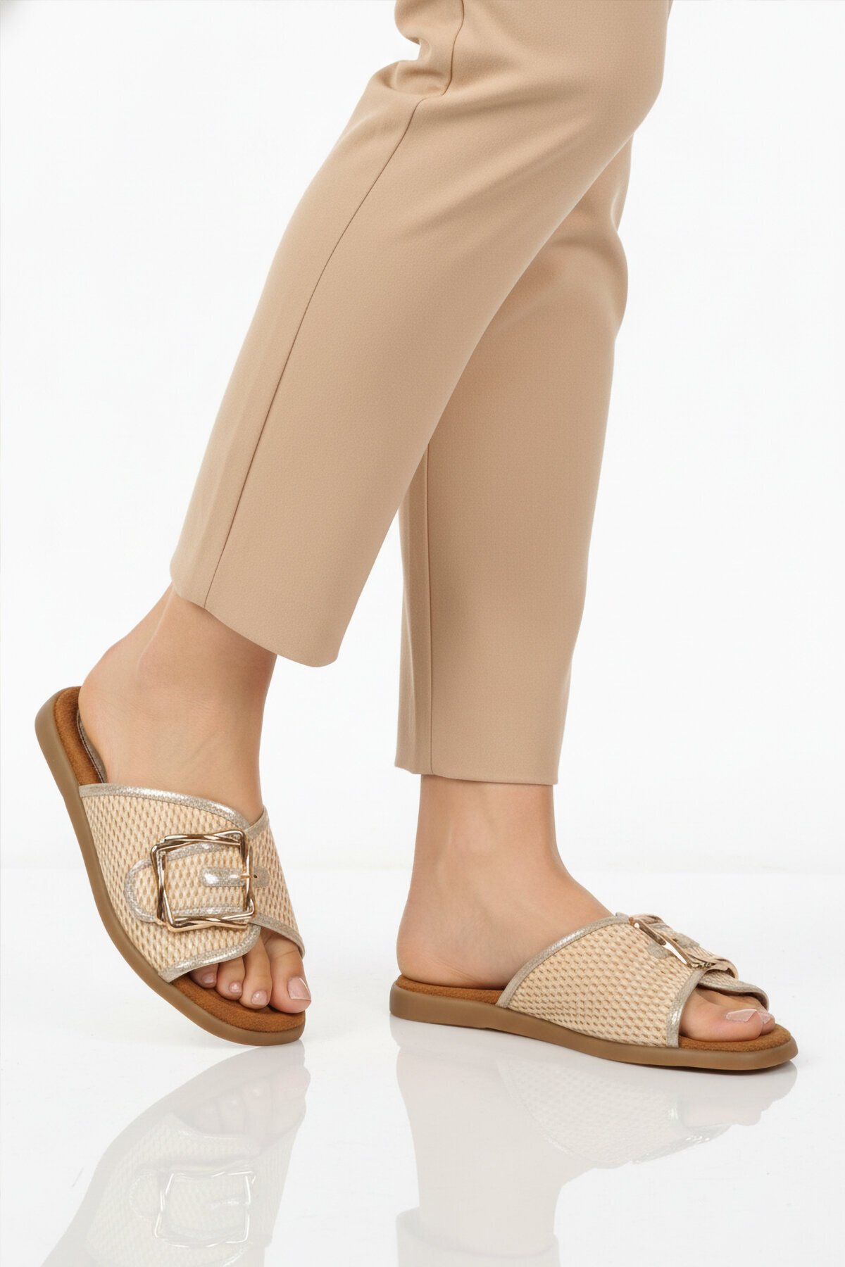 Bej Kadın Terlik PC-54776 Z