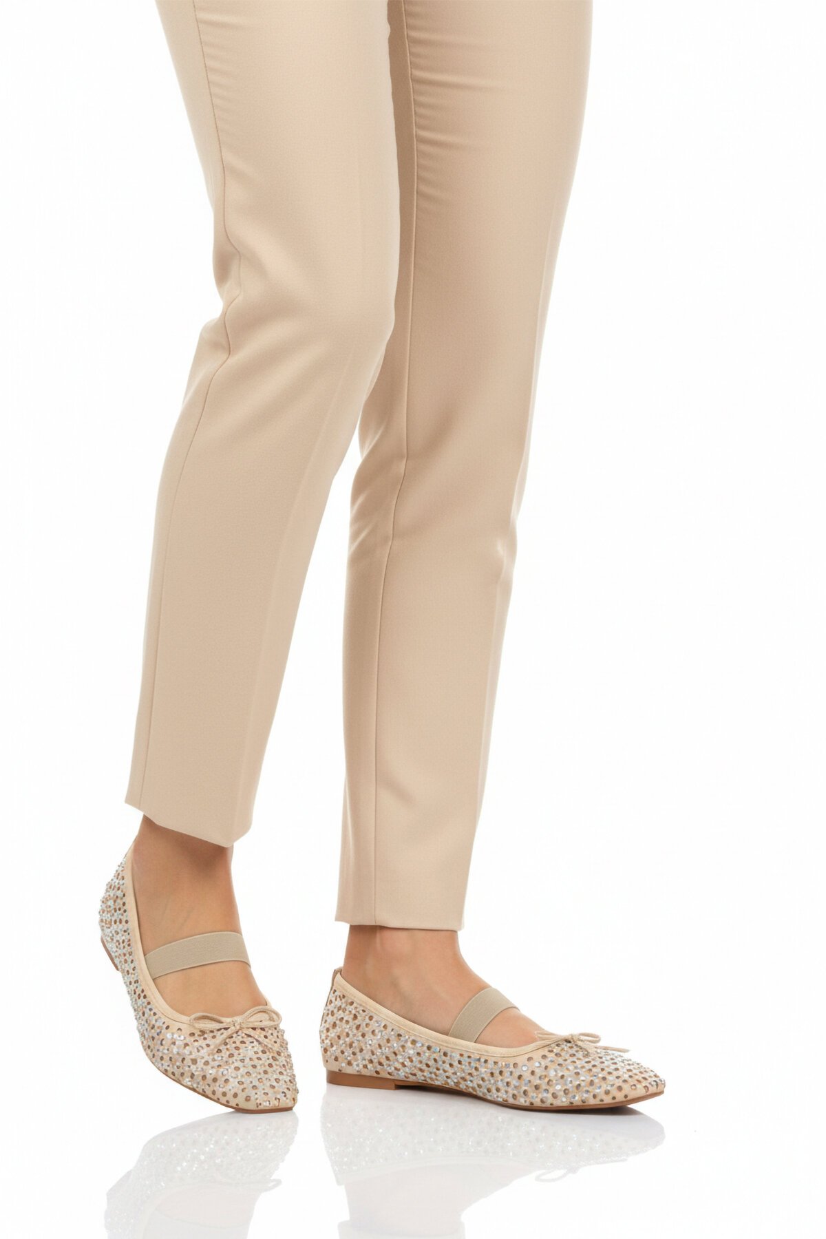 Bej Kadın Babet 681149 Z Geniş Kalıp