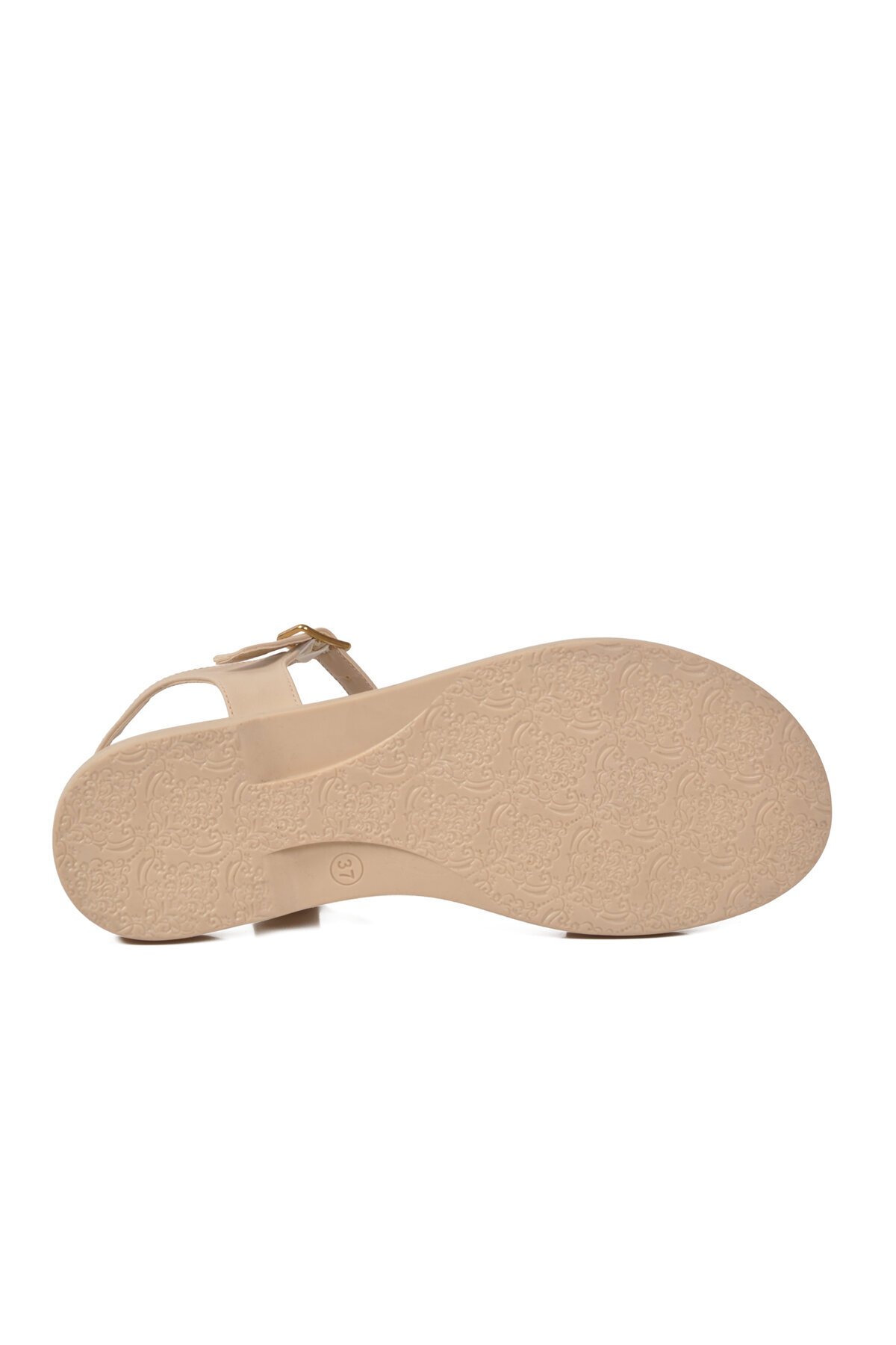 Bej Hafif ComfortSole Taban Kadın Sandalet 35442 Z