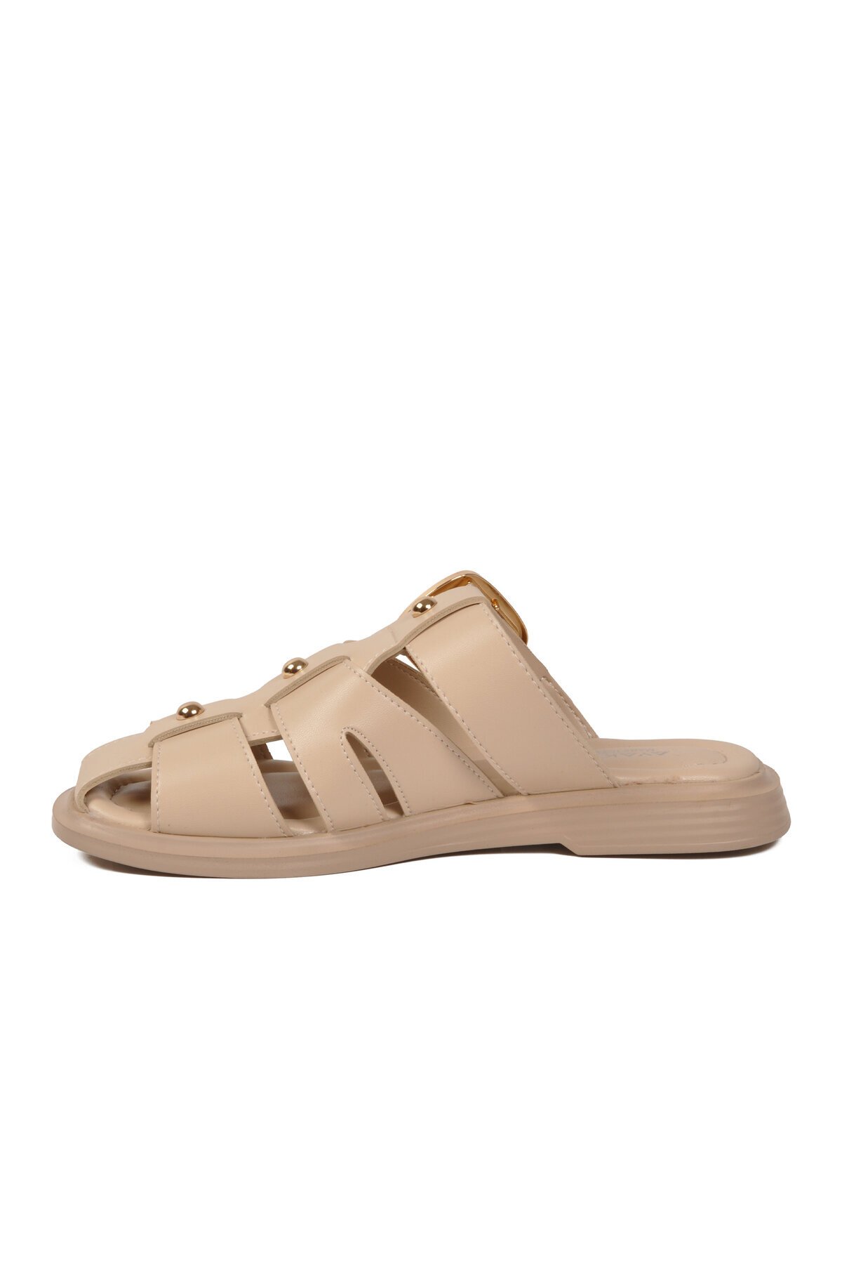 Bej Hafif Slingback Kadın Terlik 322224 Z