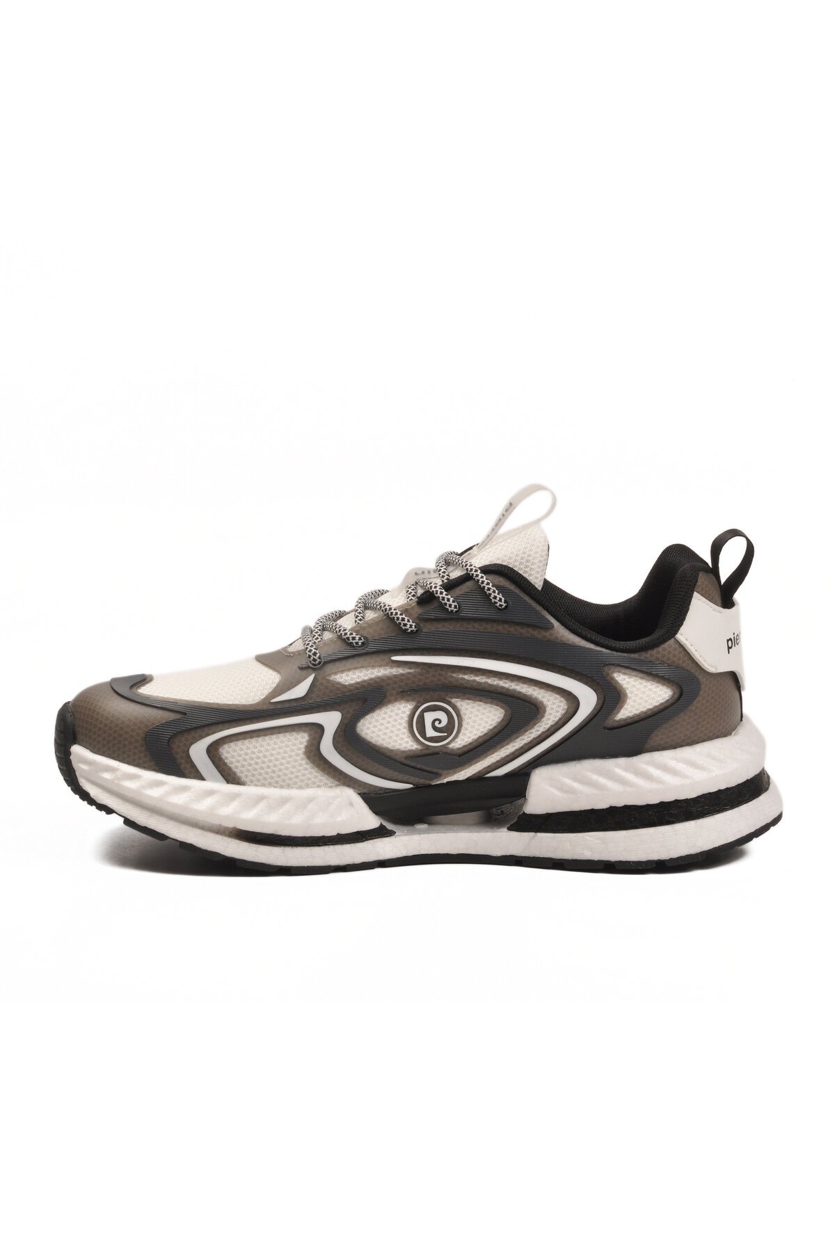 Beyaz-Füme Tekstil Erkek Spor Ayakkabı PCI-11616 M