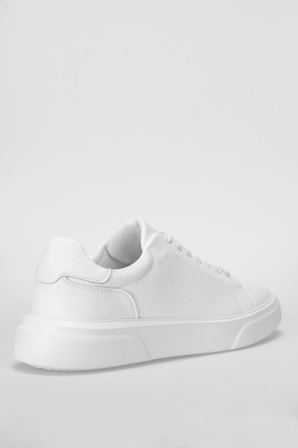 Beyaz Hakiki Deri Erkek Sneaker Tommy M