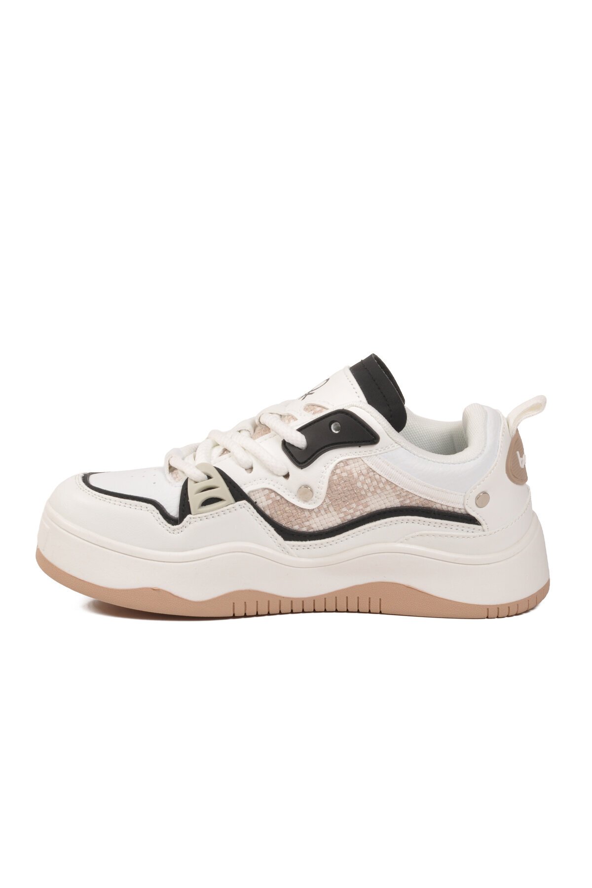 Beyaz-Siyah Unisex Spor Ayakkabı Benetton BN-12157 G