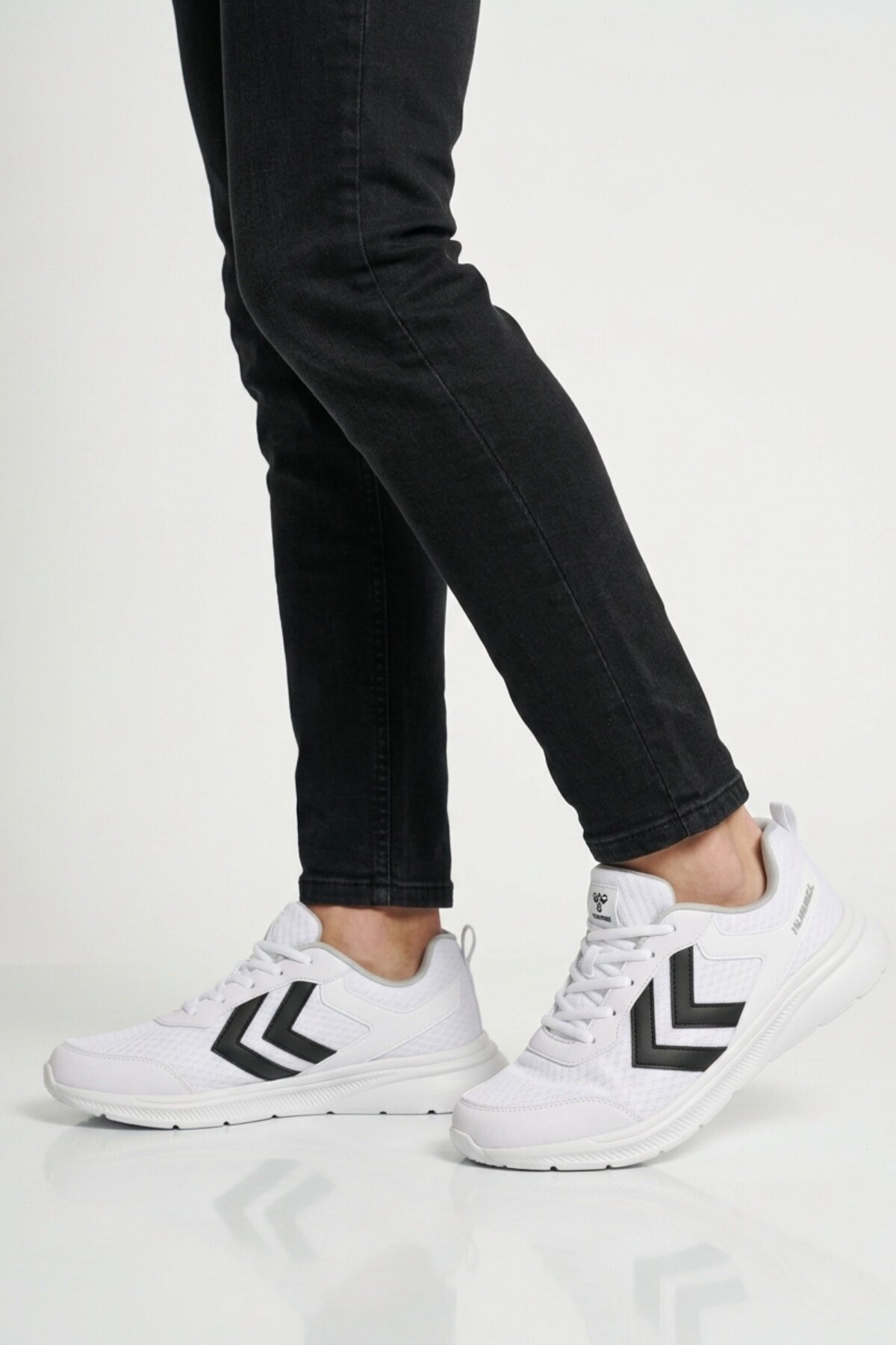 Beyaz-Siyah Unisex Rahat Taban Spor Ayakkabı 900887 Hml  II