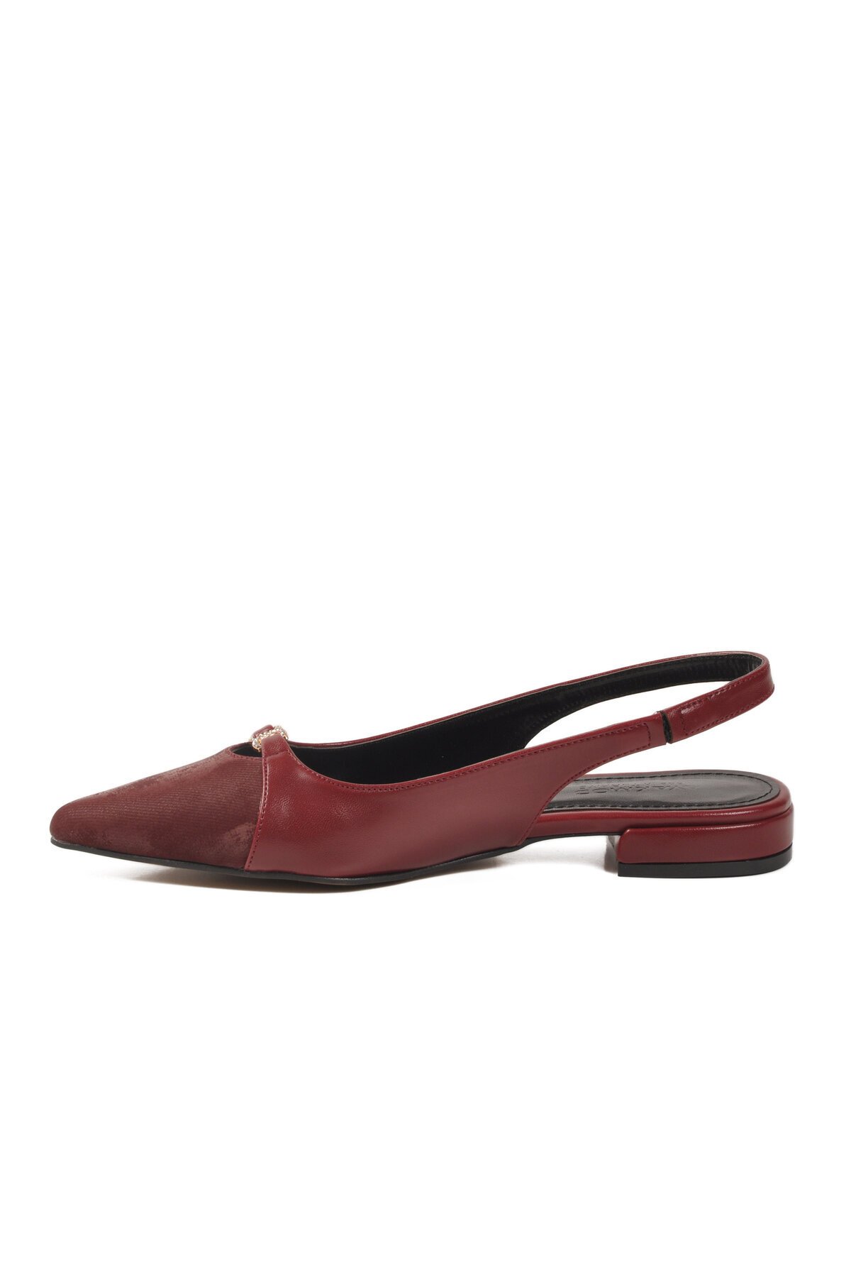 Bordo Hafif Kadın Babet 312553 Z Dar Kalıp