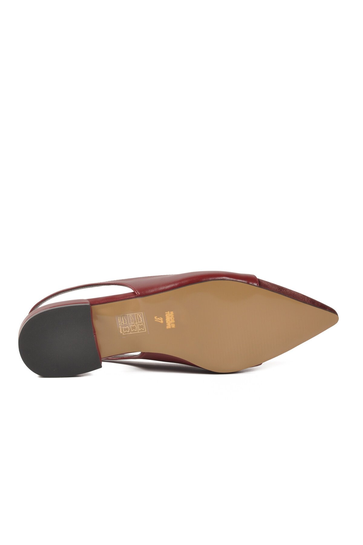 Bordo Hafif Kadın Babet 312553 Z Dar Kalıp