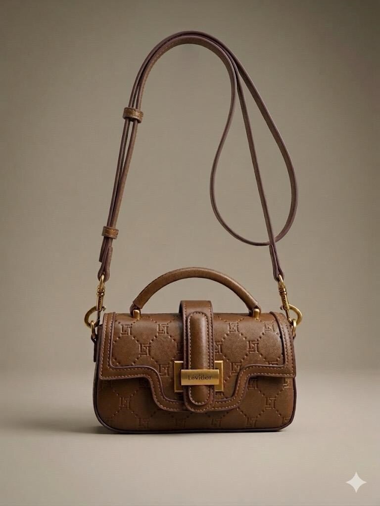 Levidor Camel Premium Kadın Omuz Çantası 930404