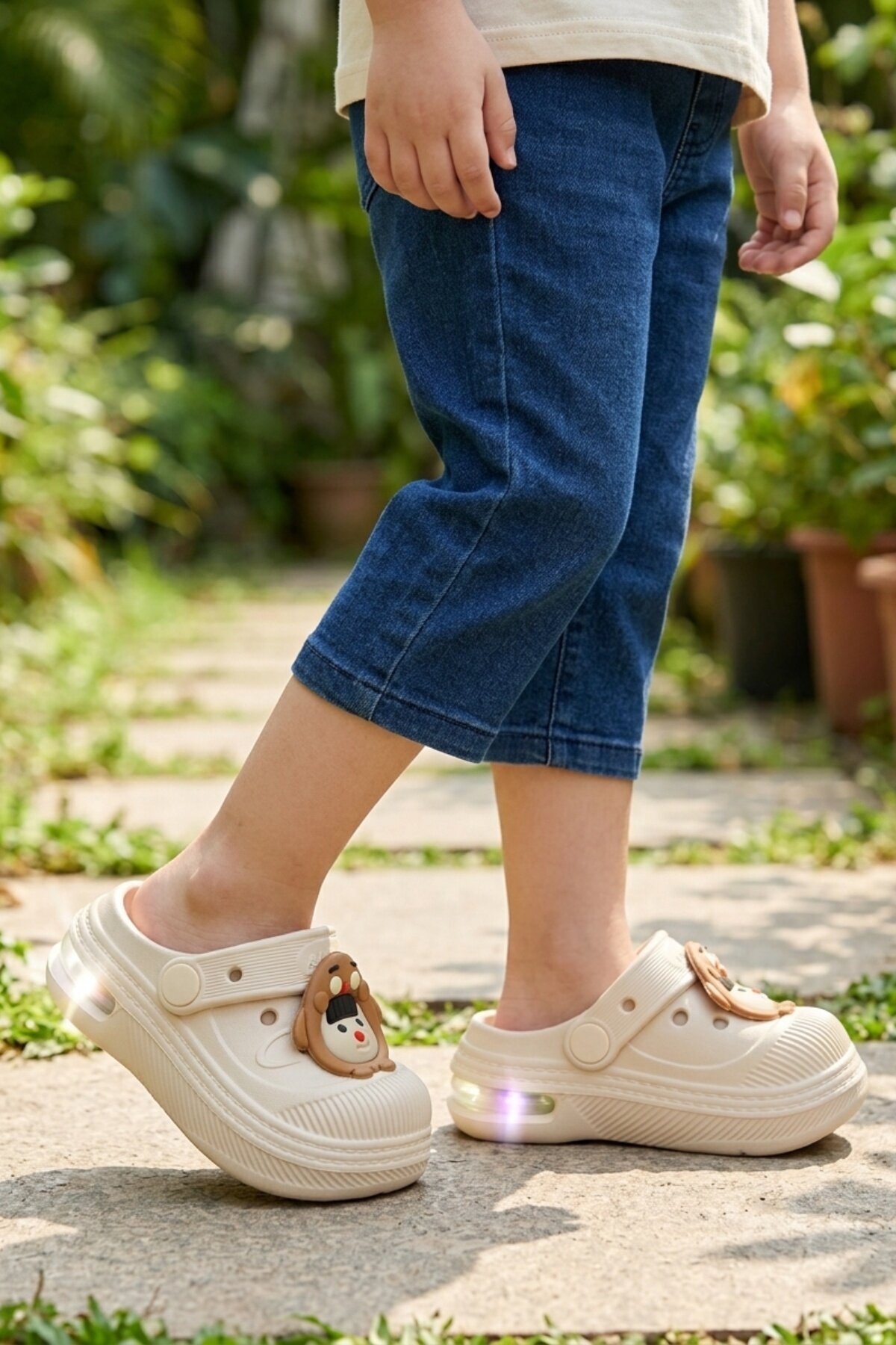 Ekru Hafif Çocuk Terlik 2316 B-P