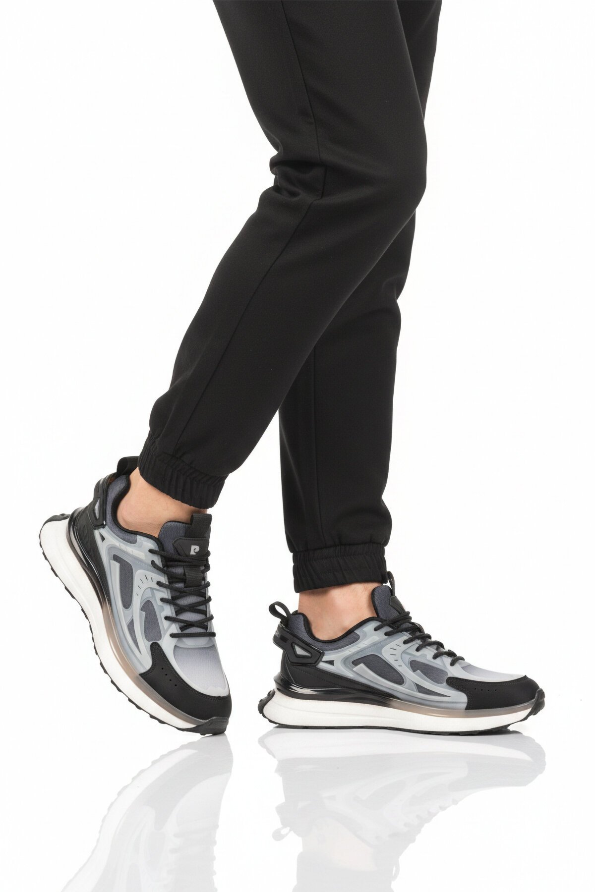 Gri-Siyah Memory Foarm Erkek Spor Ayakkabı PCI-10105 M