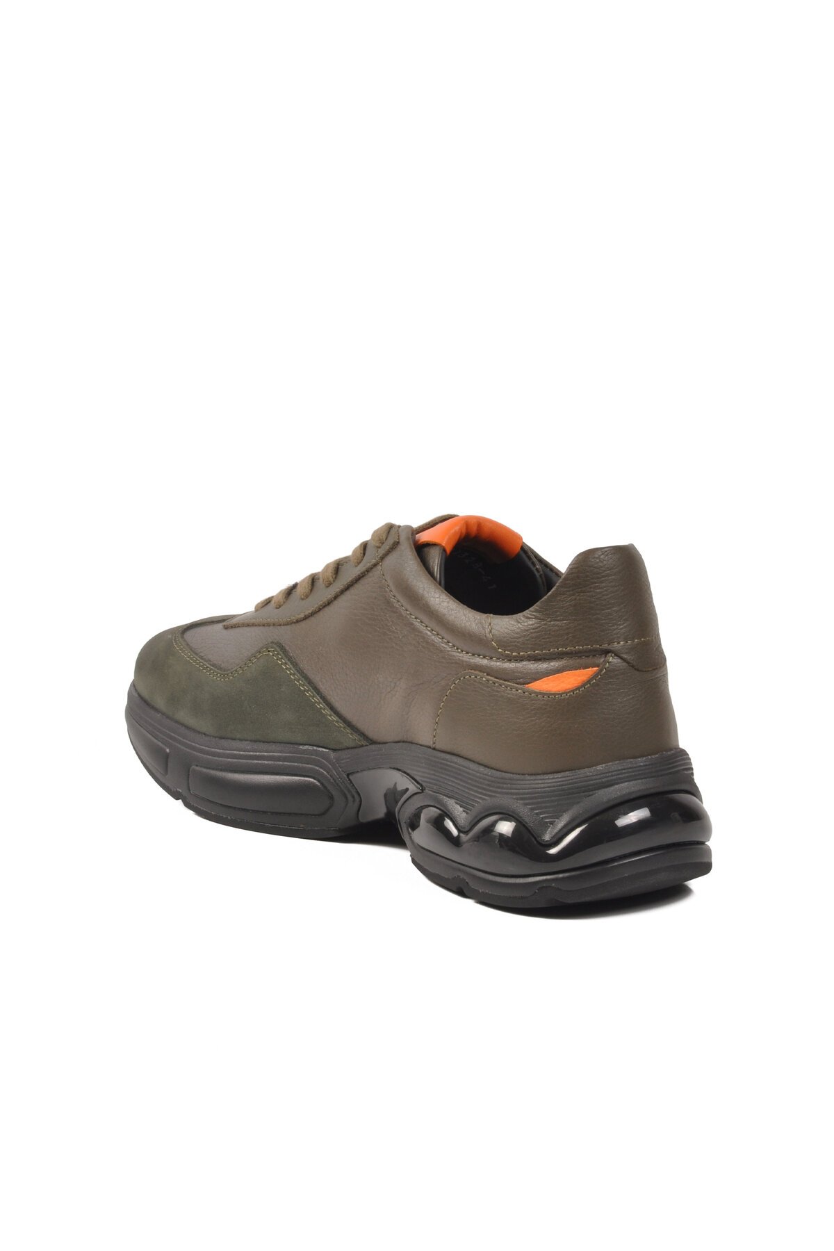Haki Nubuk Hakiki Deri Erkek Günlük Ayakkabı 152-20328 M
