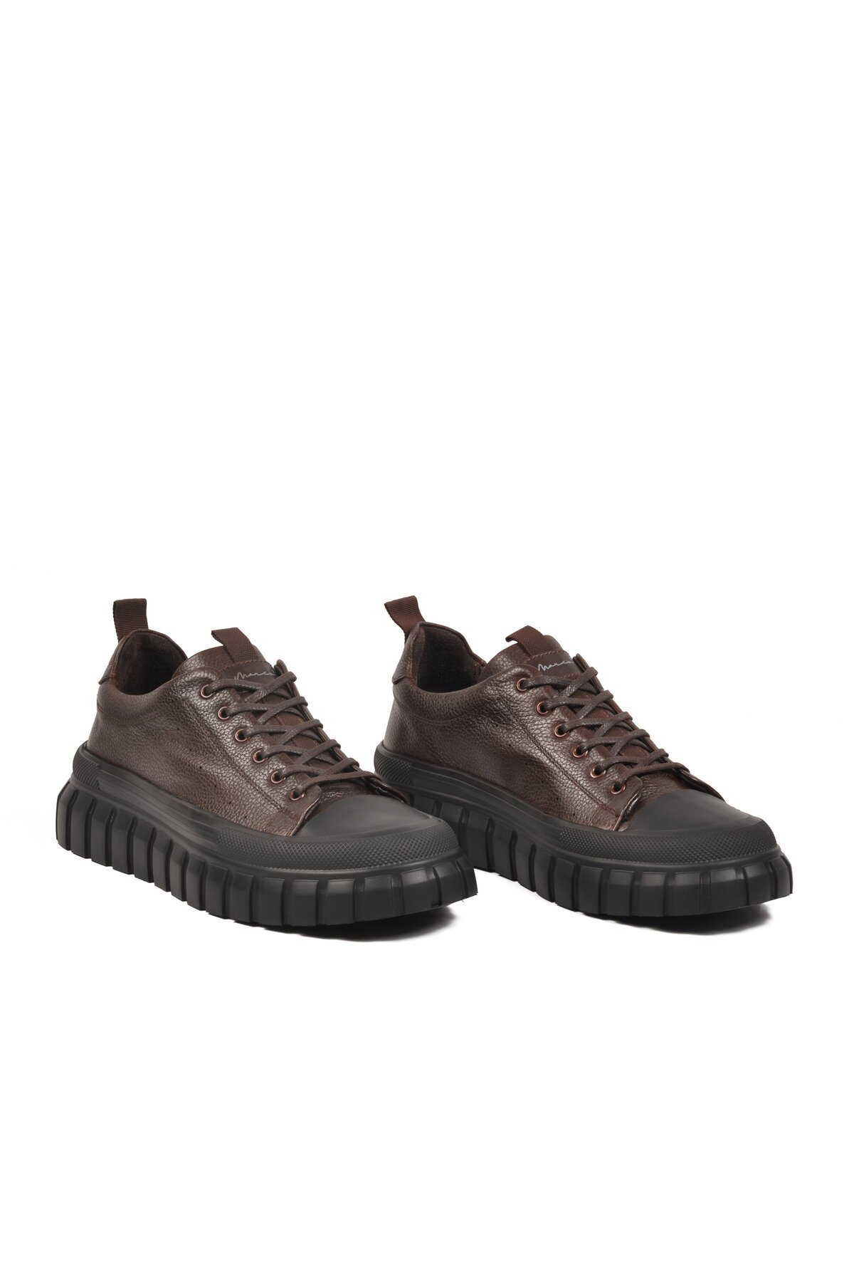 Kahve Hakiki Deri Erkek Günlük Ayakkabı 152-18124  M