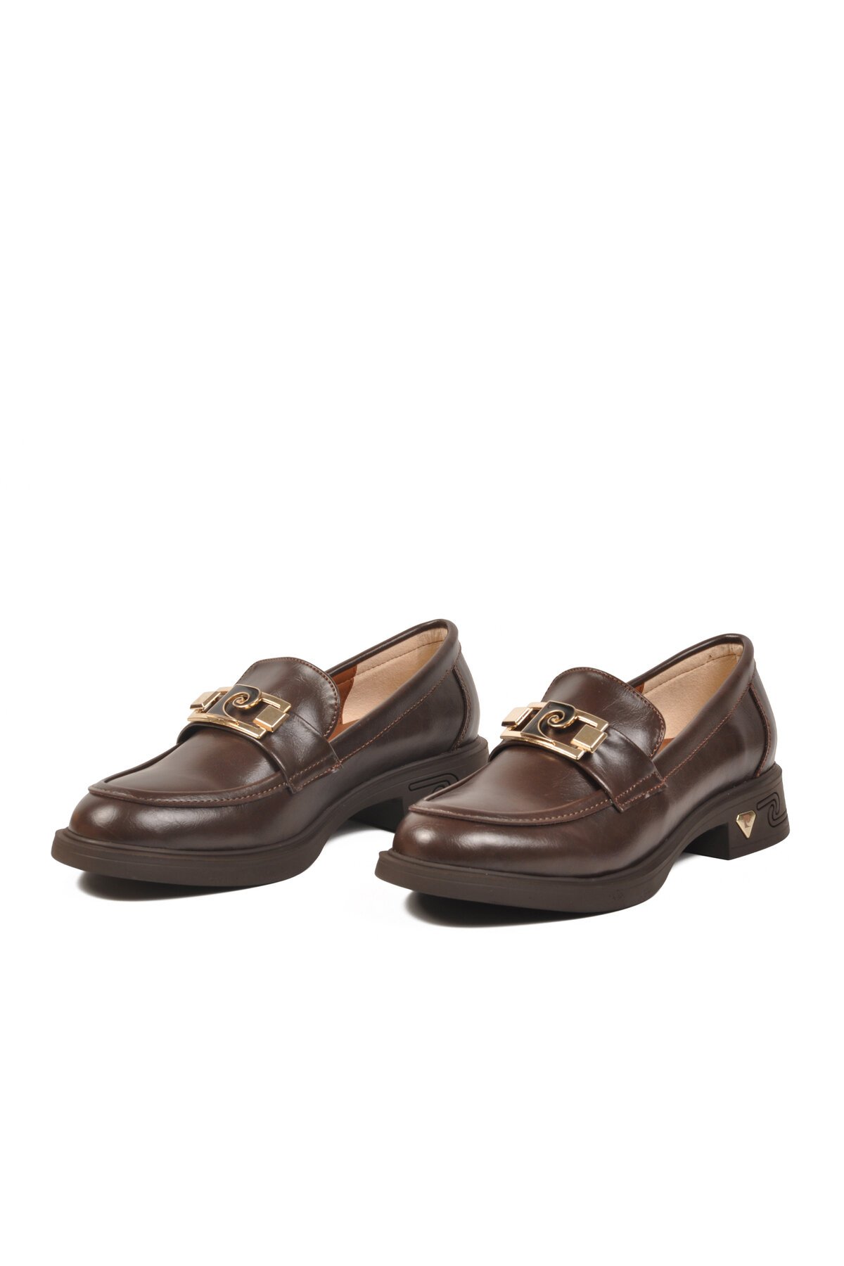 Kahve Parlak Kadın Günlük Ayakkabı PC-55266 Z