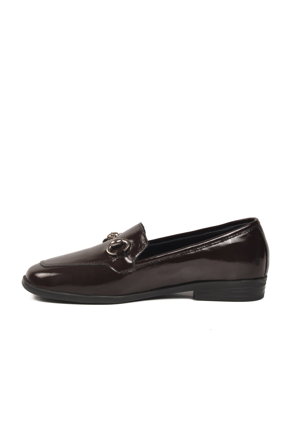 Kahve Rugan Hakiki Deri Hafif Kadın Günlük Ayakkabı 214 Z