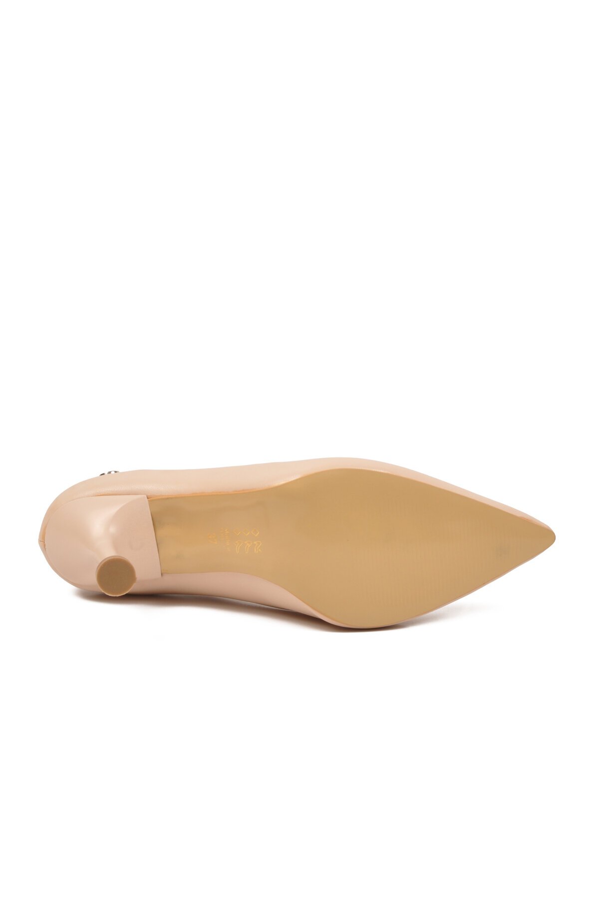 Krem Kadın İnce Topuklu Ayakkabı PC-54030 Z