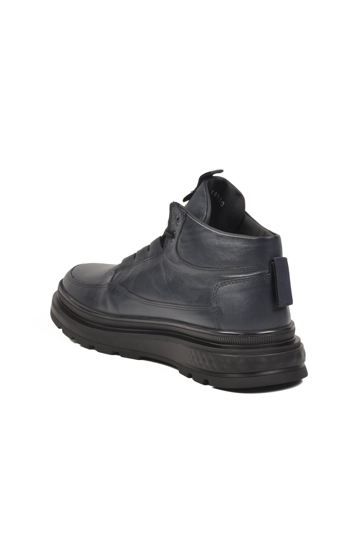 Lacivert Hakiki Deri Erkek Bot 152-18330 M