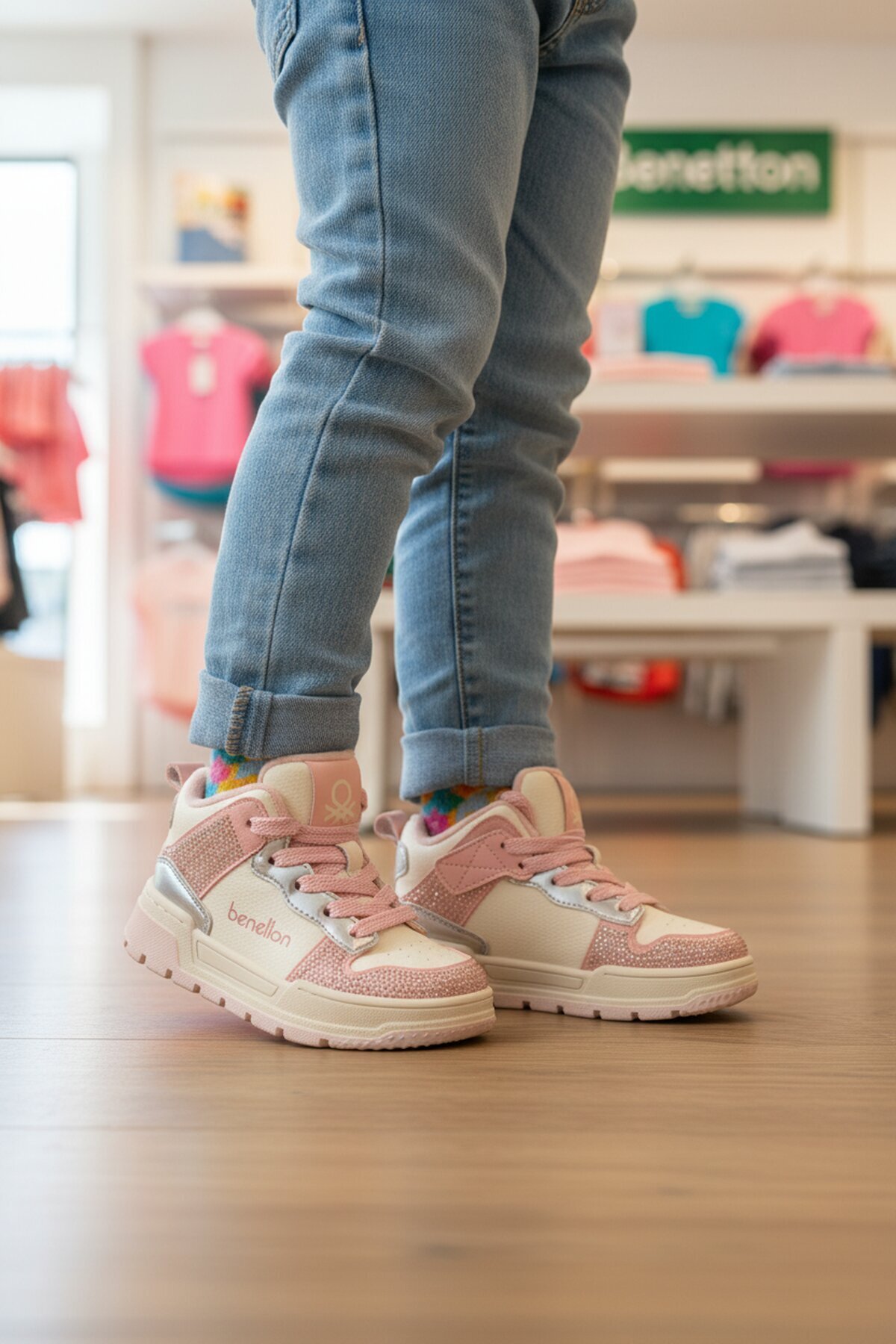Pembe Kız Çocuk Spor Ayakkabı Benetton BN-12038 P