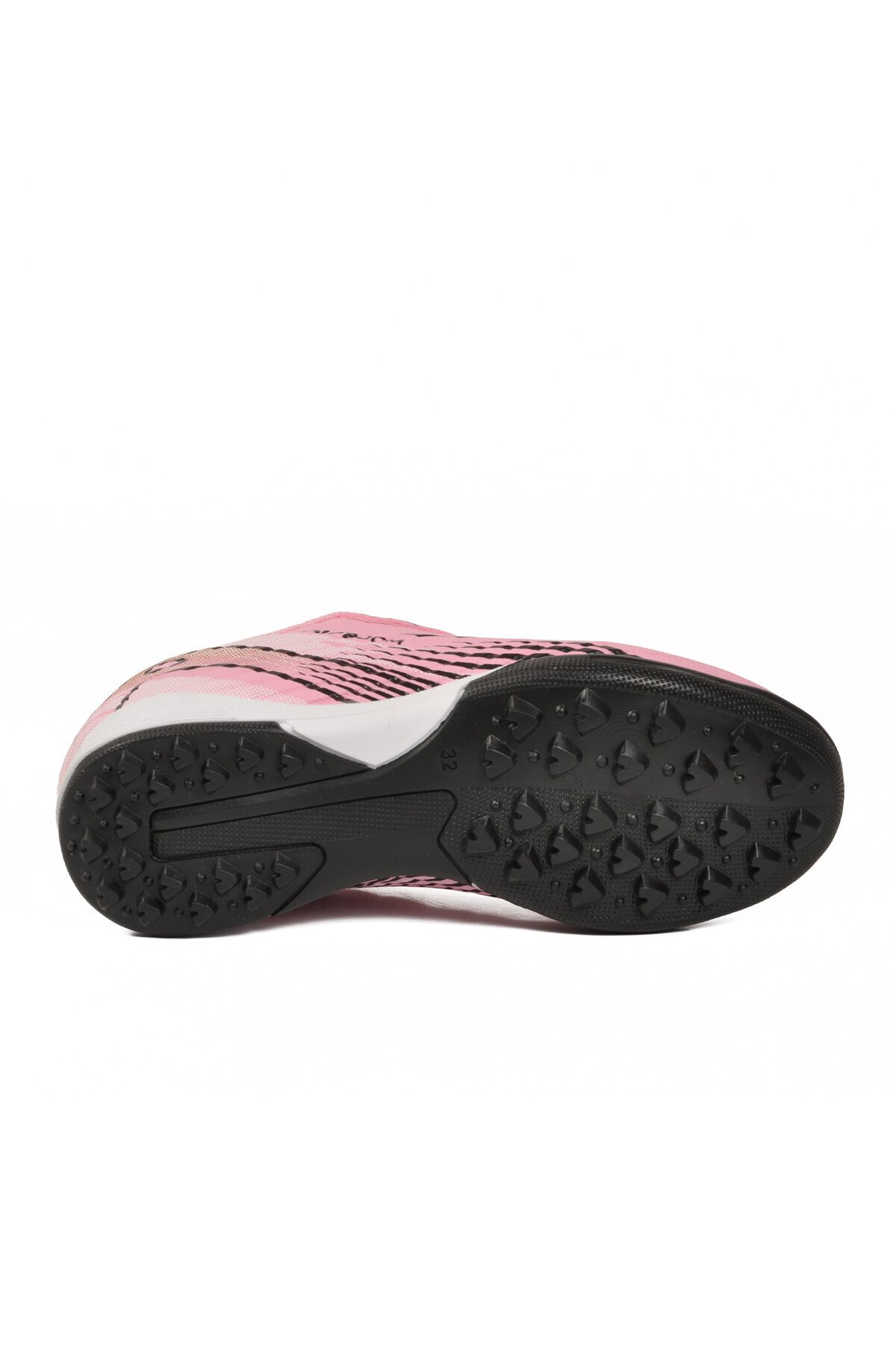 Pembe-Siyah Misina Bağcıklı Unisex Spor Ayakkabı 620 F Halısaha
