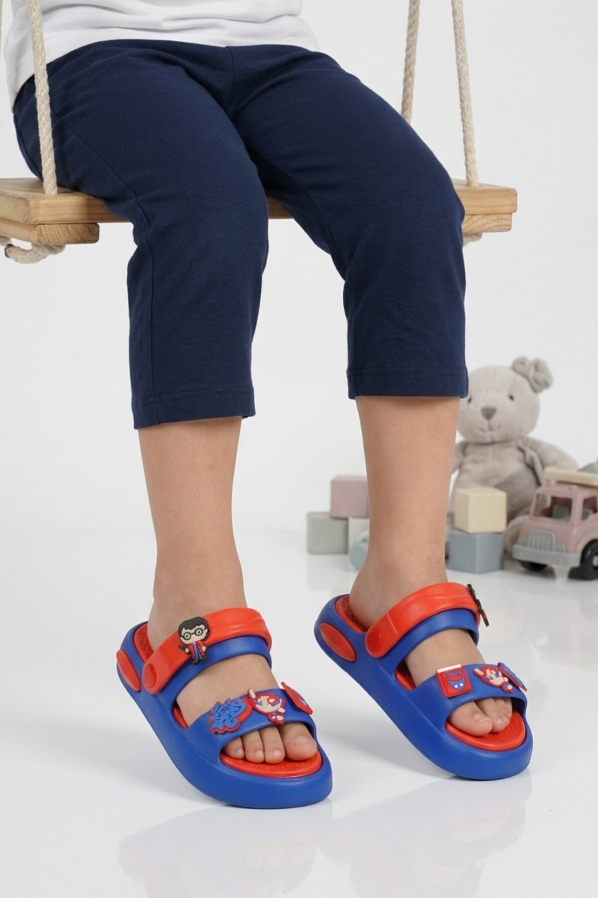 Saks-Kırmızı Hafif Çocuk Terlik 4505 F-P