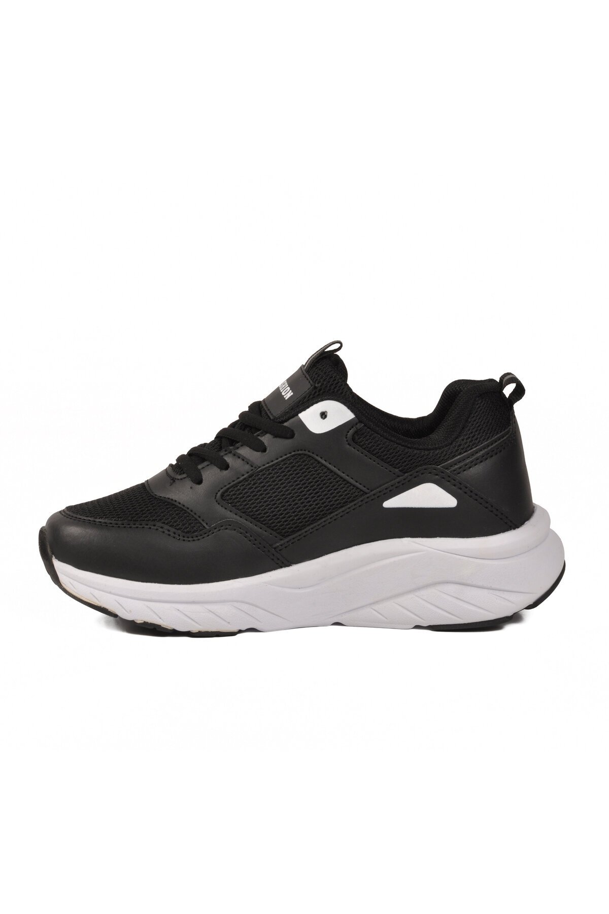 Siyah-Beyaz Yüksek Tabanlı Hafif Unisex Spor Ayakkabı 2105 Z