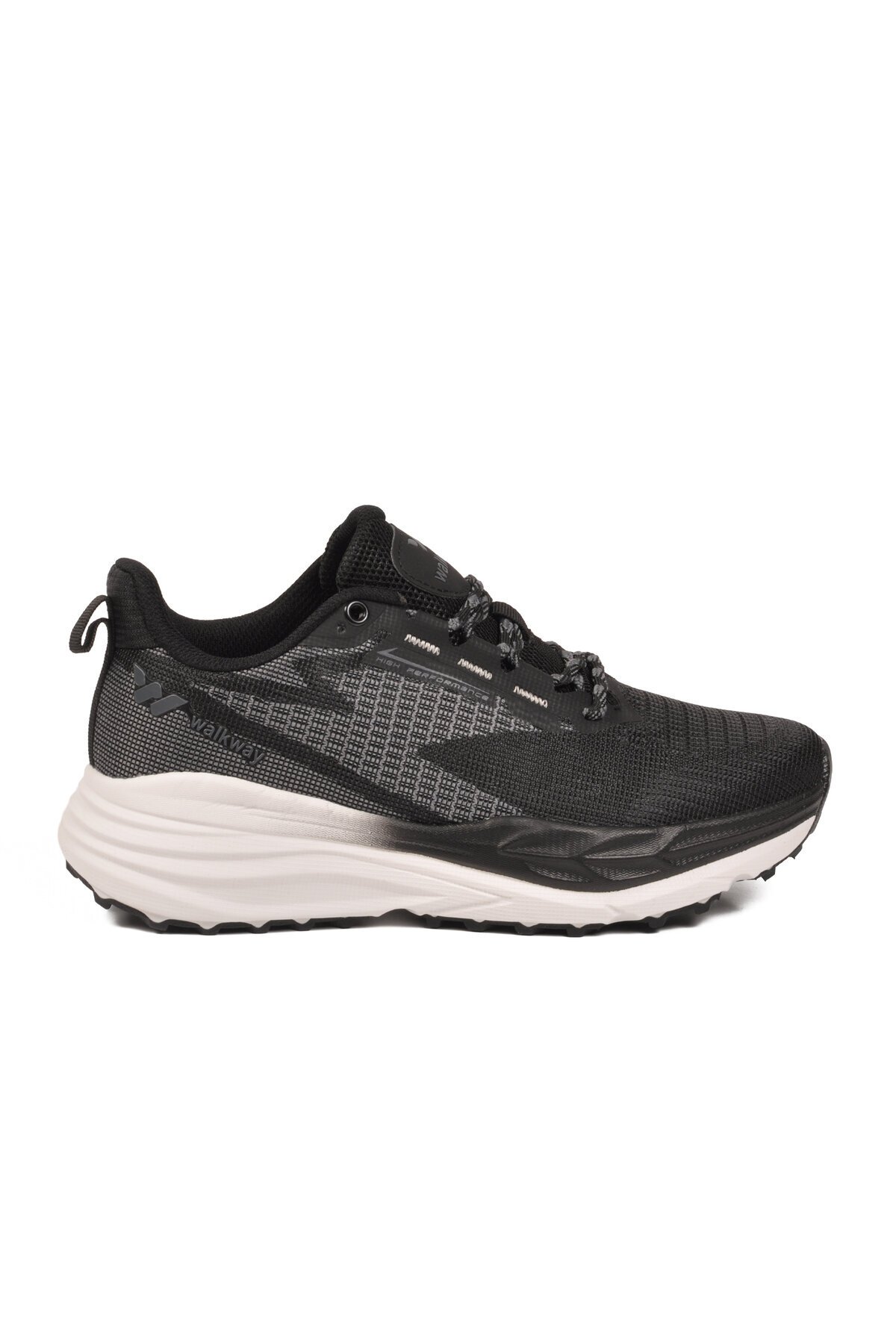 Siyah Beyaz Memory Foarm Hafif Unisex Spor Ayakkabı B25RA162 G